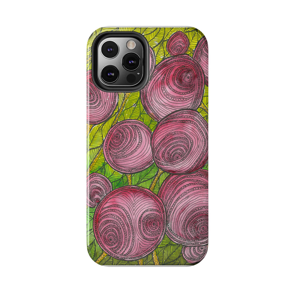 Tough Phone Case - All iPhones and Samsung Galaxys - Exciting Abstract Design #9 Spaced Blossoms