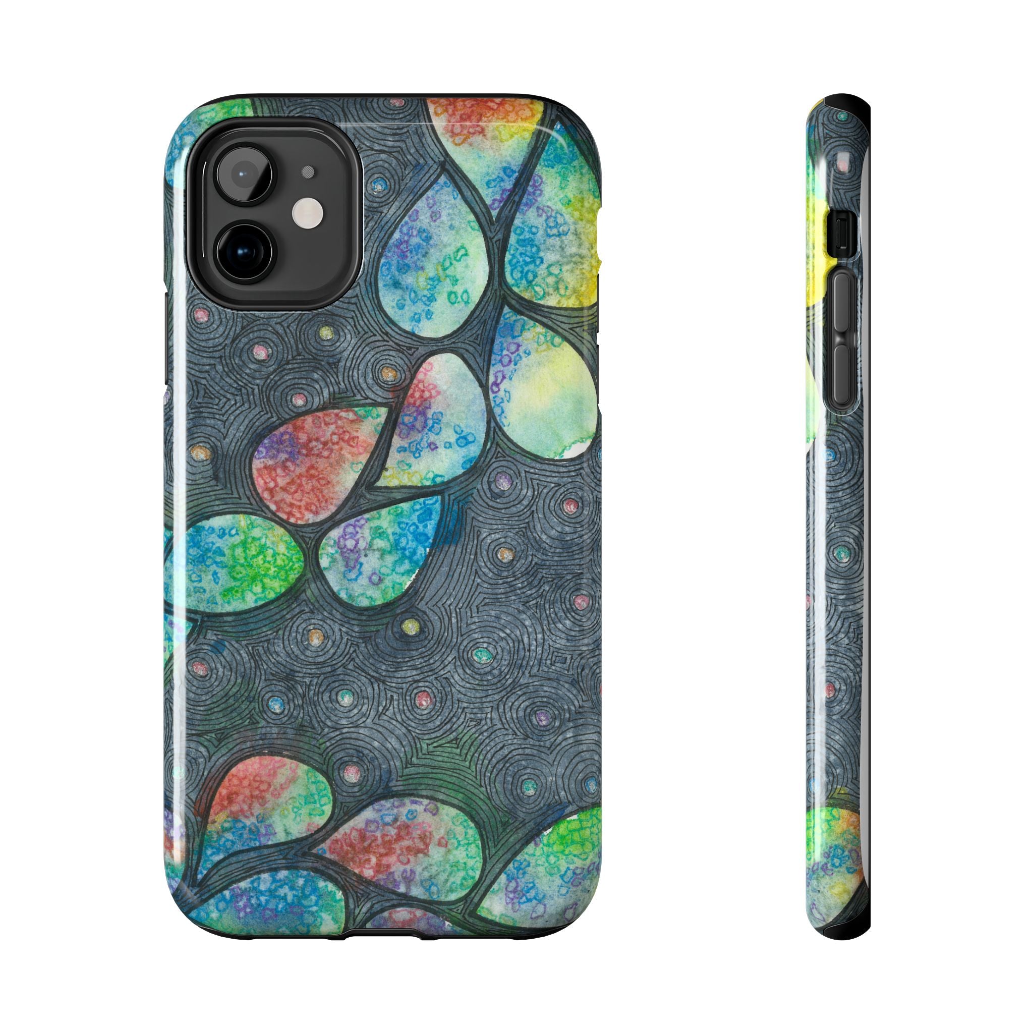 Tough Phone Case - All iPhones and Samsung Galaxys - Exciting Abstract Design #30 Give Us A Minute