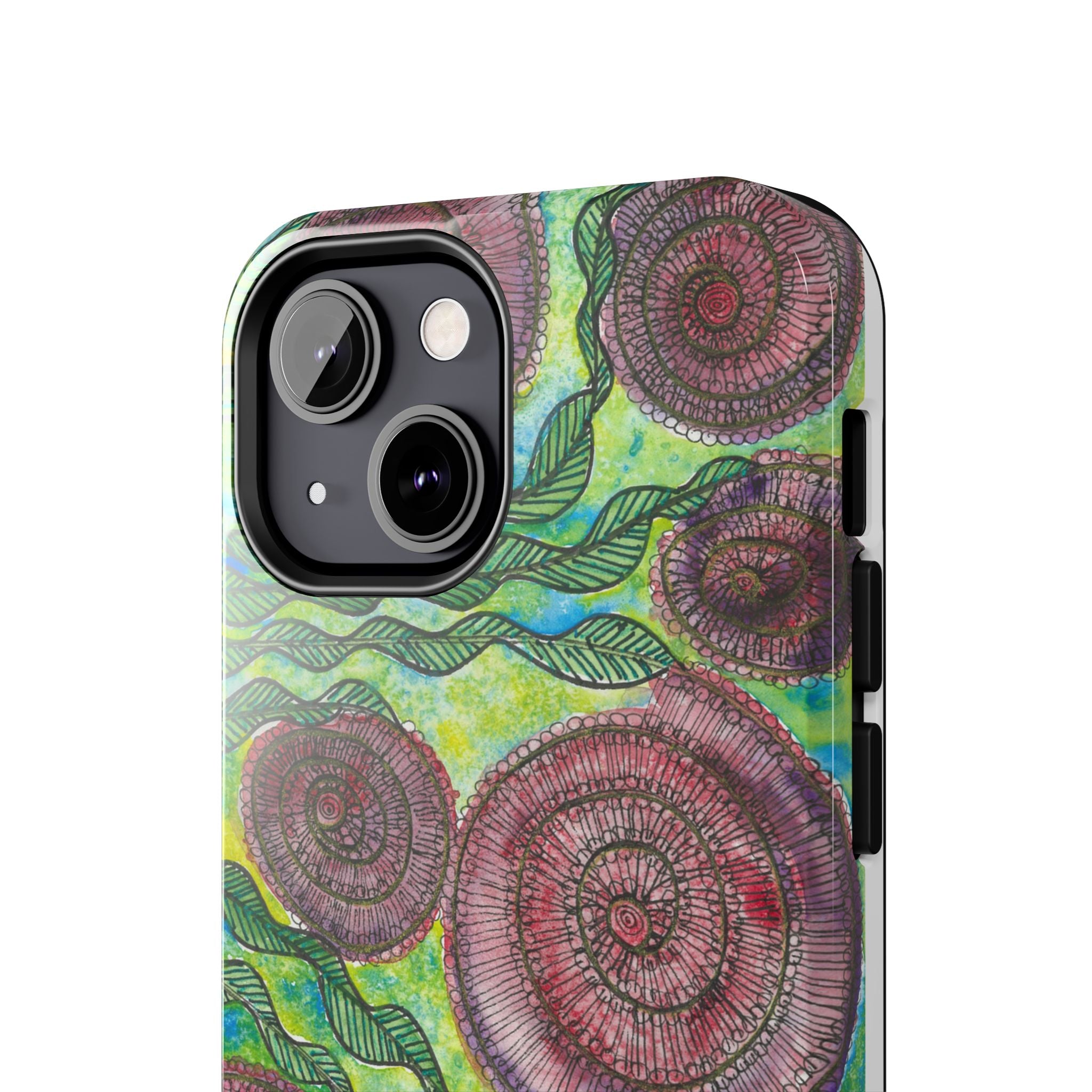 Tough Phone Case - All iPhones and Samsung Galaxys - Exciting Abstract Design #35 Beetroot To Yourself