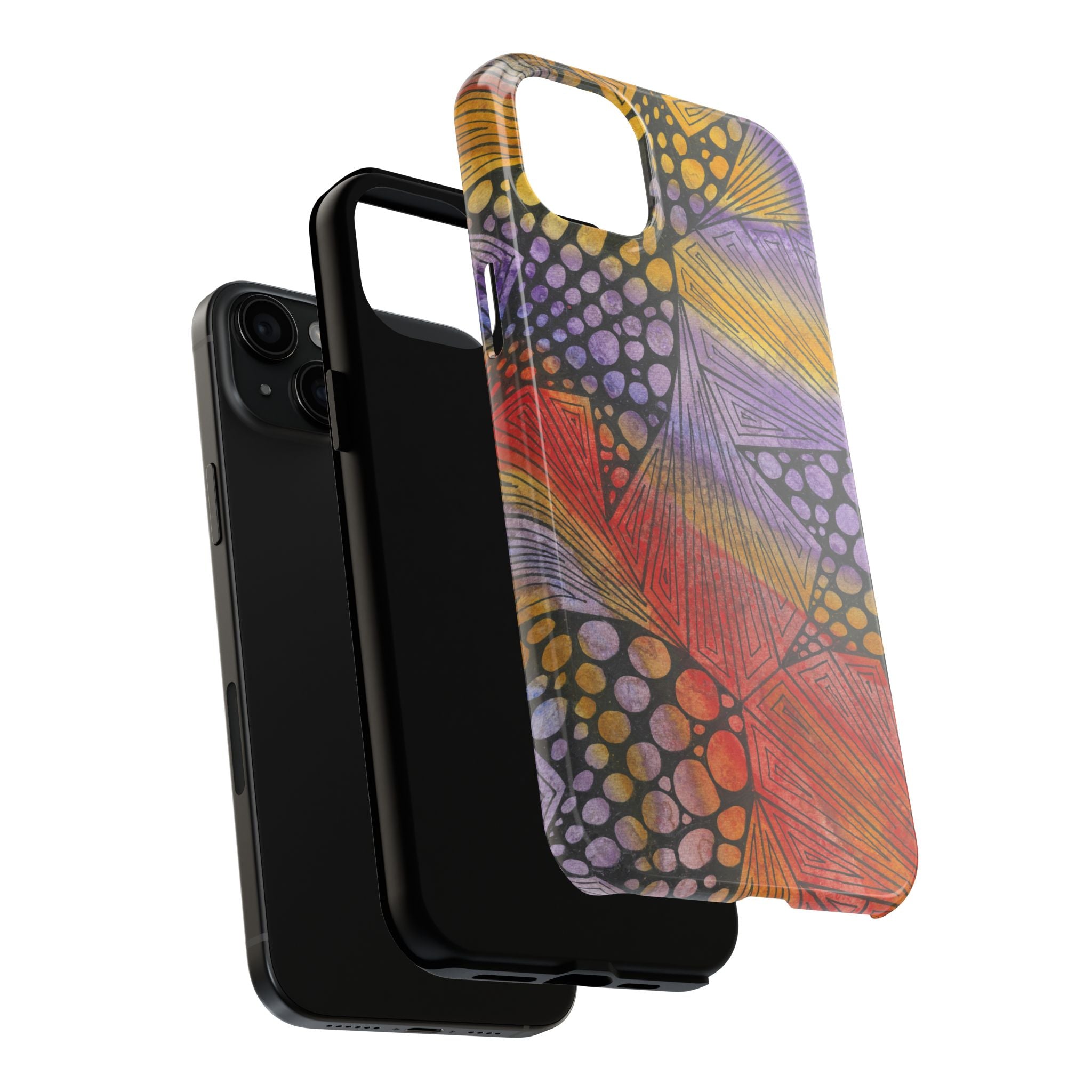 Tough Phone Case - All iPhones and Samsung Galaxys - Exciting Abstract Design #82 Fighting Delusions
