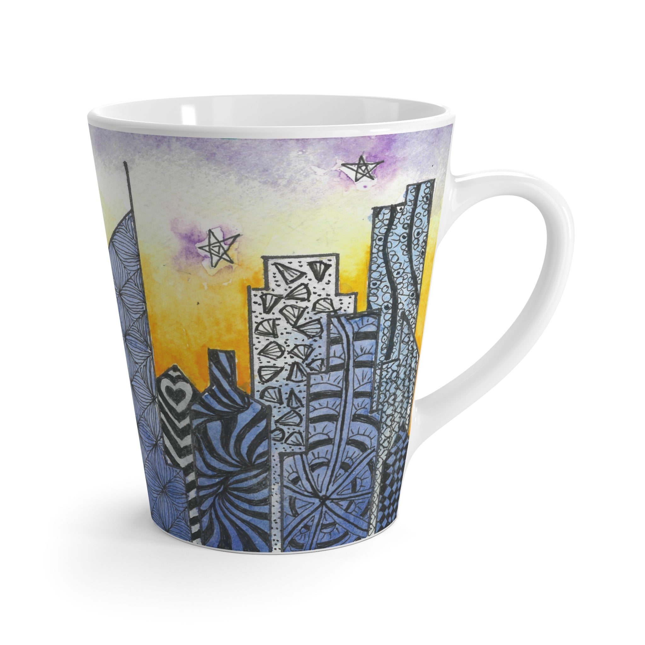 Coffee Mugs and Cups. Colourful Abstract Designs. Perfect for Home, Office or Special Gift #5 In The Shadows