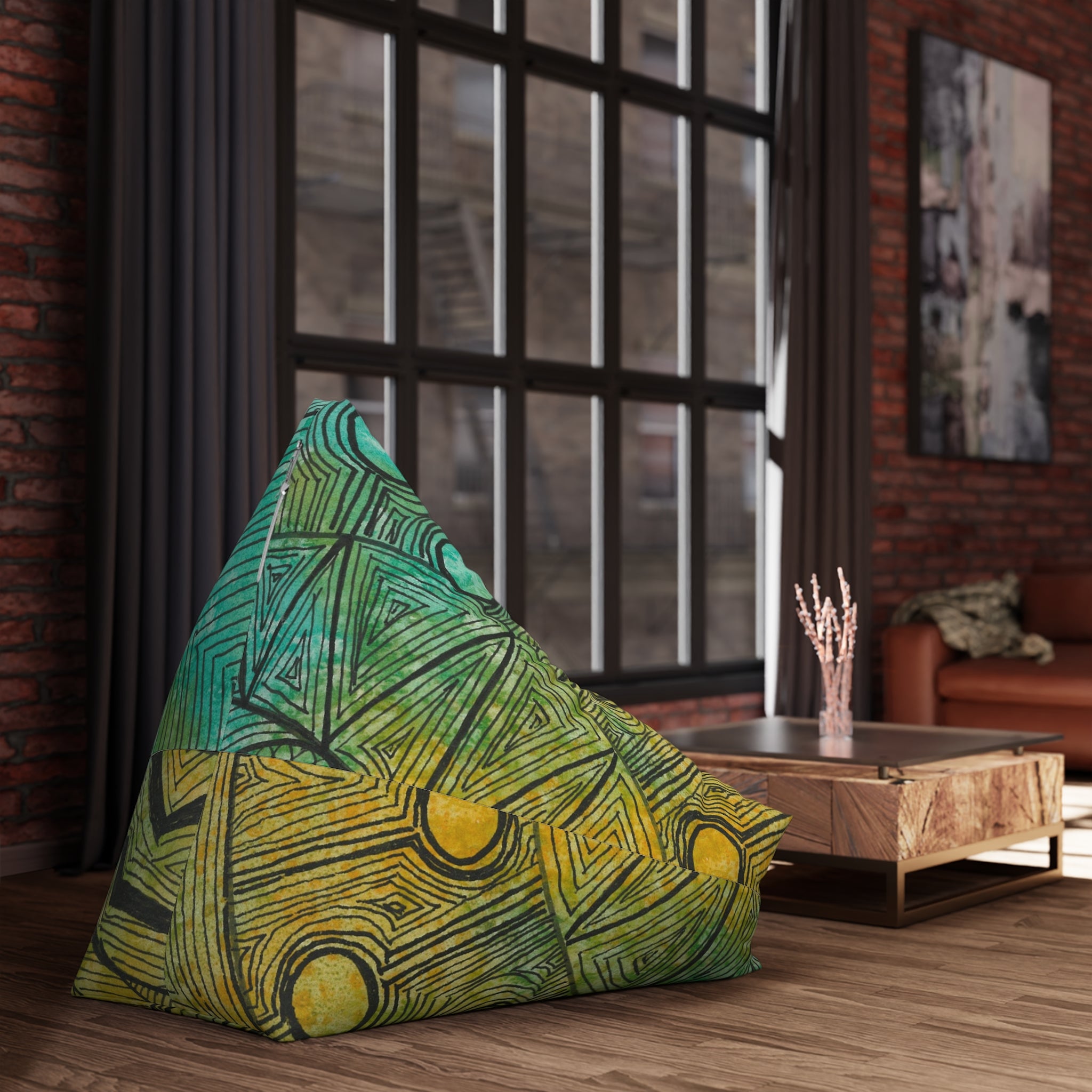 Bean Bag Chair Covers For Indoor & Outdoor - 2 Sizes - Exciting Abstract Design #27 Come What May