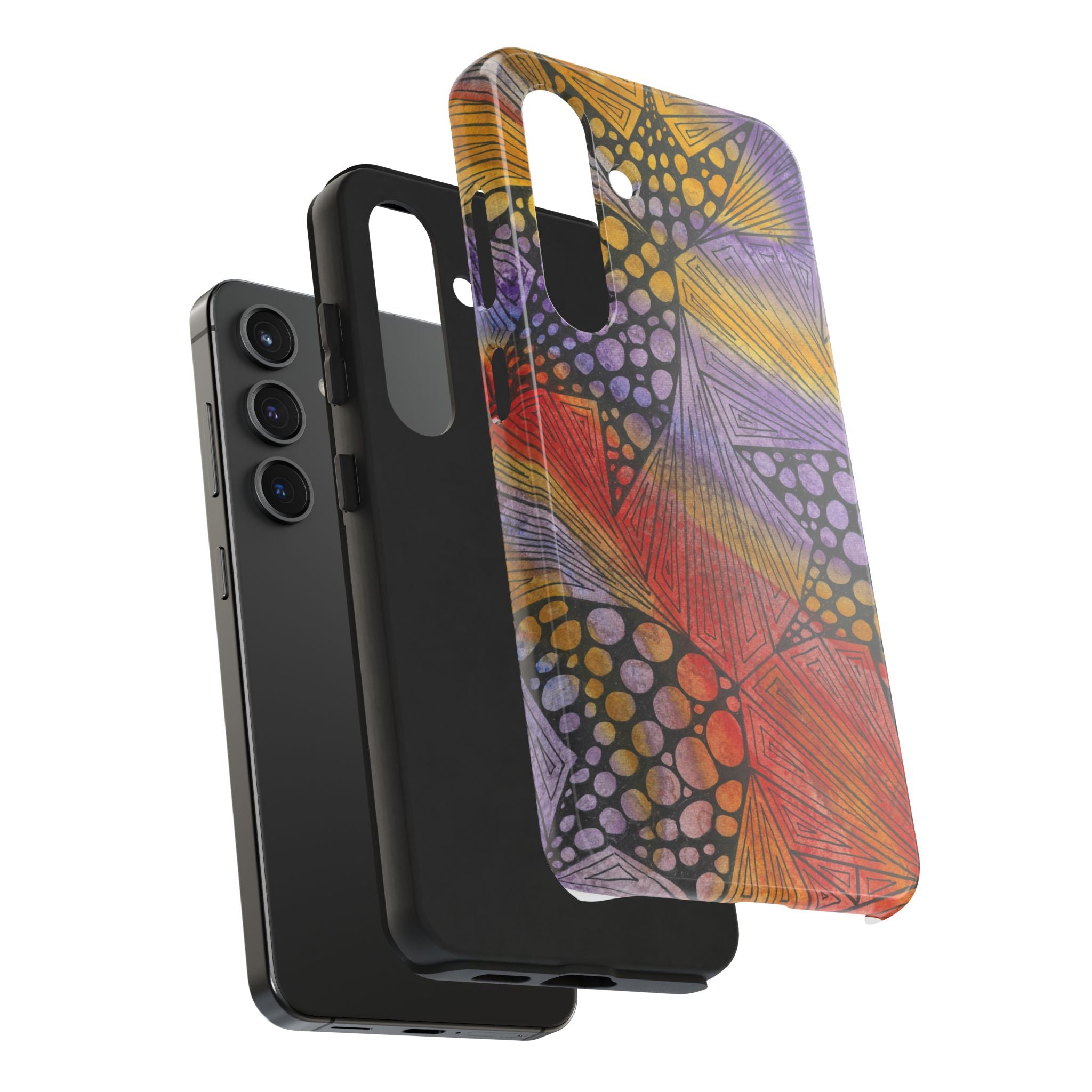 Tough Phone Case - All iPhones and Samsung Galaxys - Exciting Abstract Design #82 Fighting Delusions