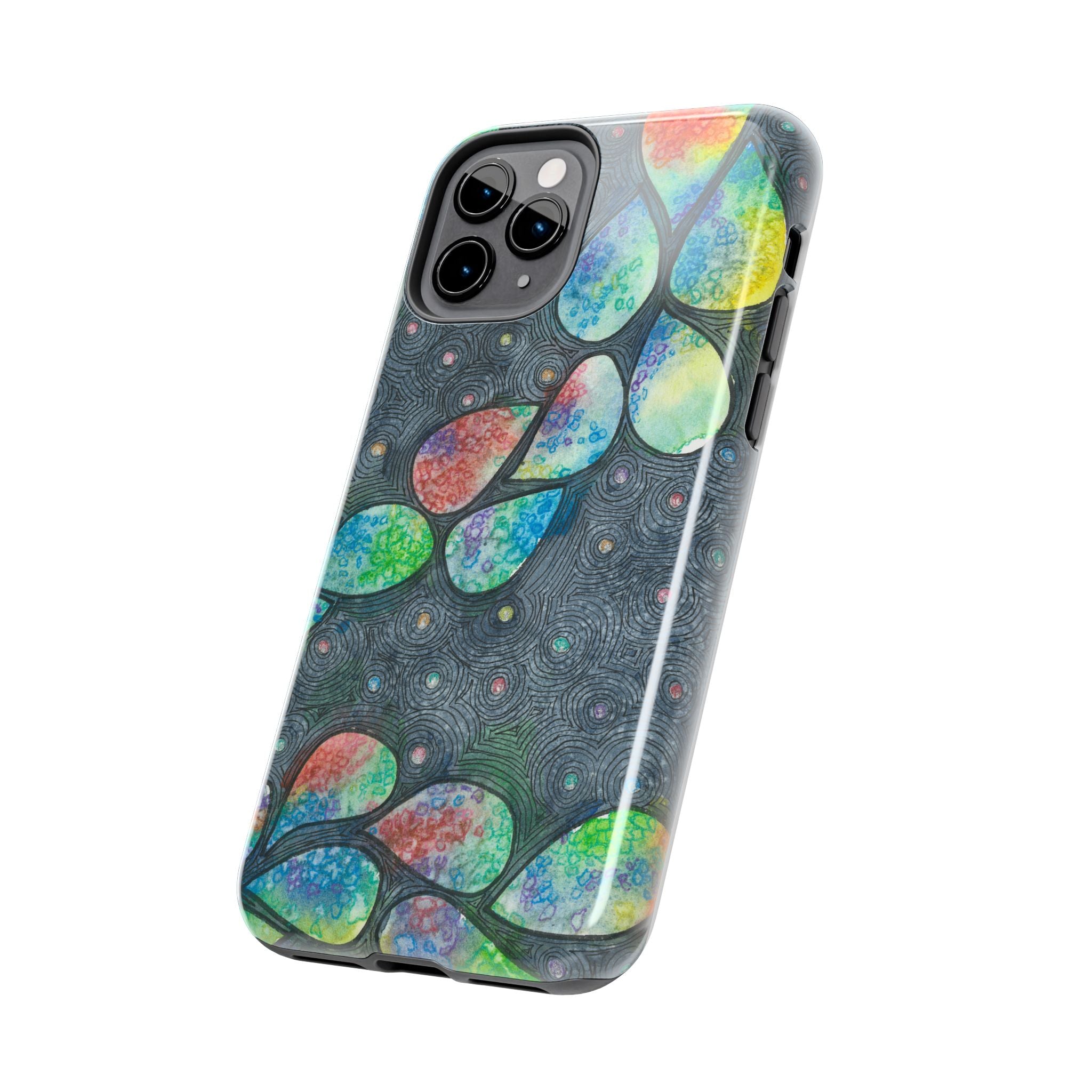 Tough Phone Case - All iPhones and Samsung Galaxys - Exciting Abstract Design #30 Give Us A Minute