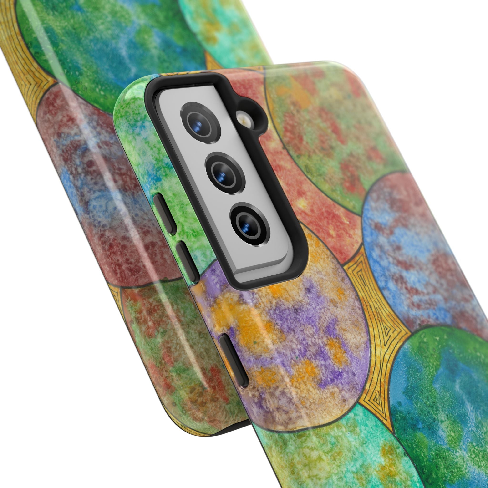 Tough Phone Case - All iPhones and Samsung Galaxys - Exciting Abstract Design #61 Worlds Apart
