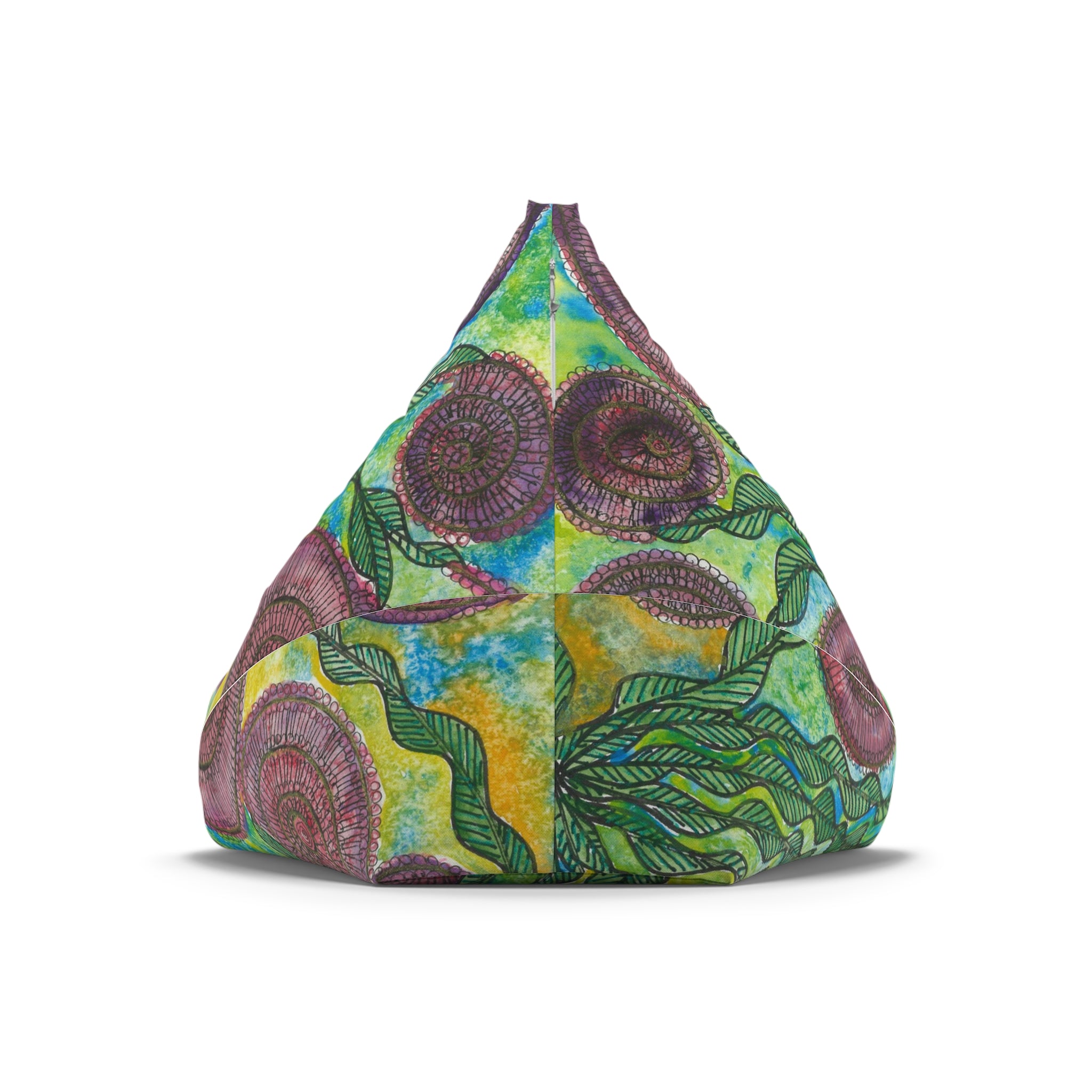 Bean Bag Chair Covers For Indoor & Outdoor - 2 Sizes - Exciting Abstract Design #35 Beetroot To Yourself