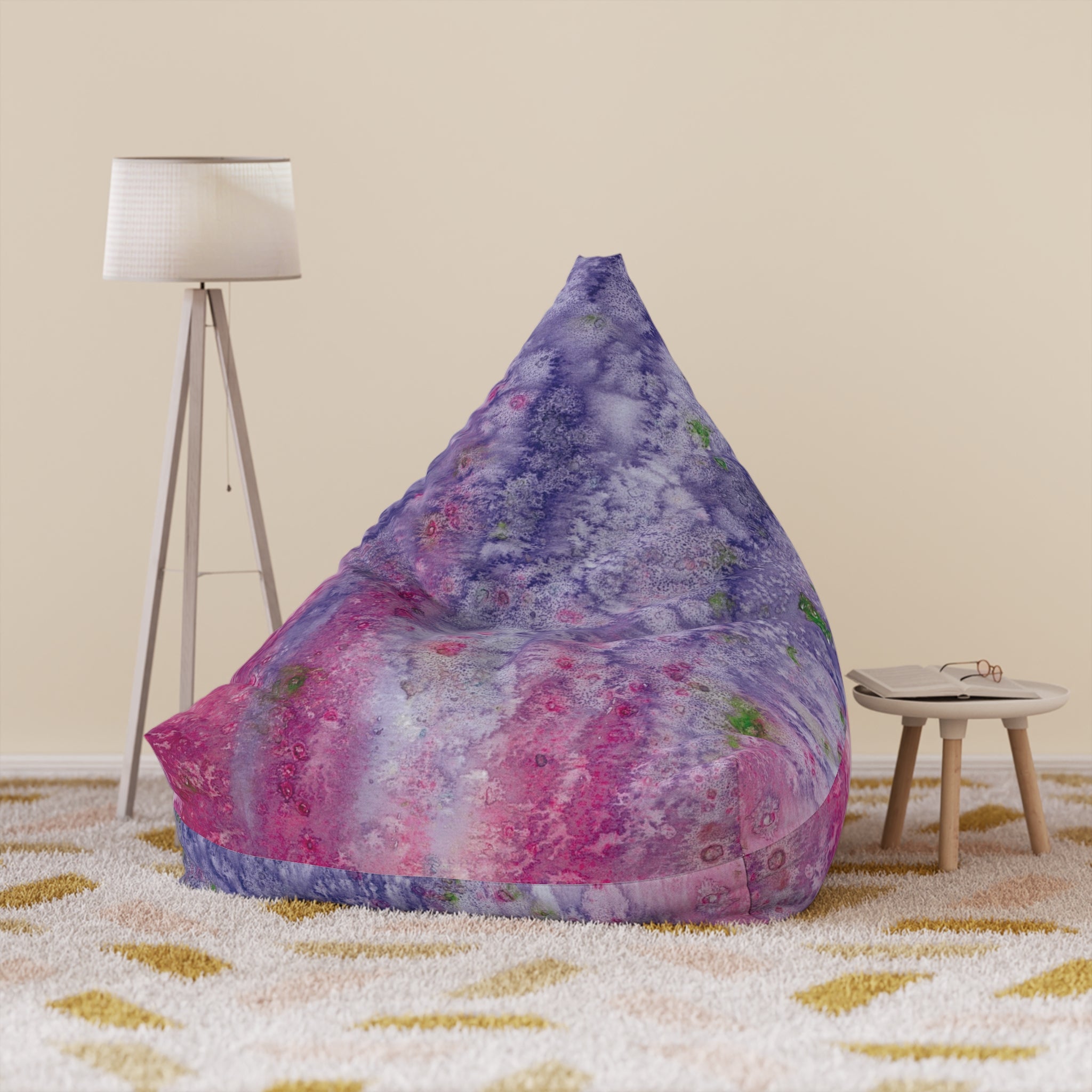 Bean Bag Chair Covers For Indoor & Outdoor - 2 Sizes - Exciting Abstract Design #86 Birthday Fairies