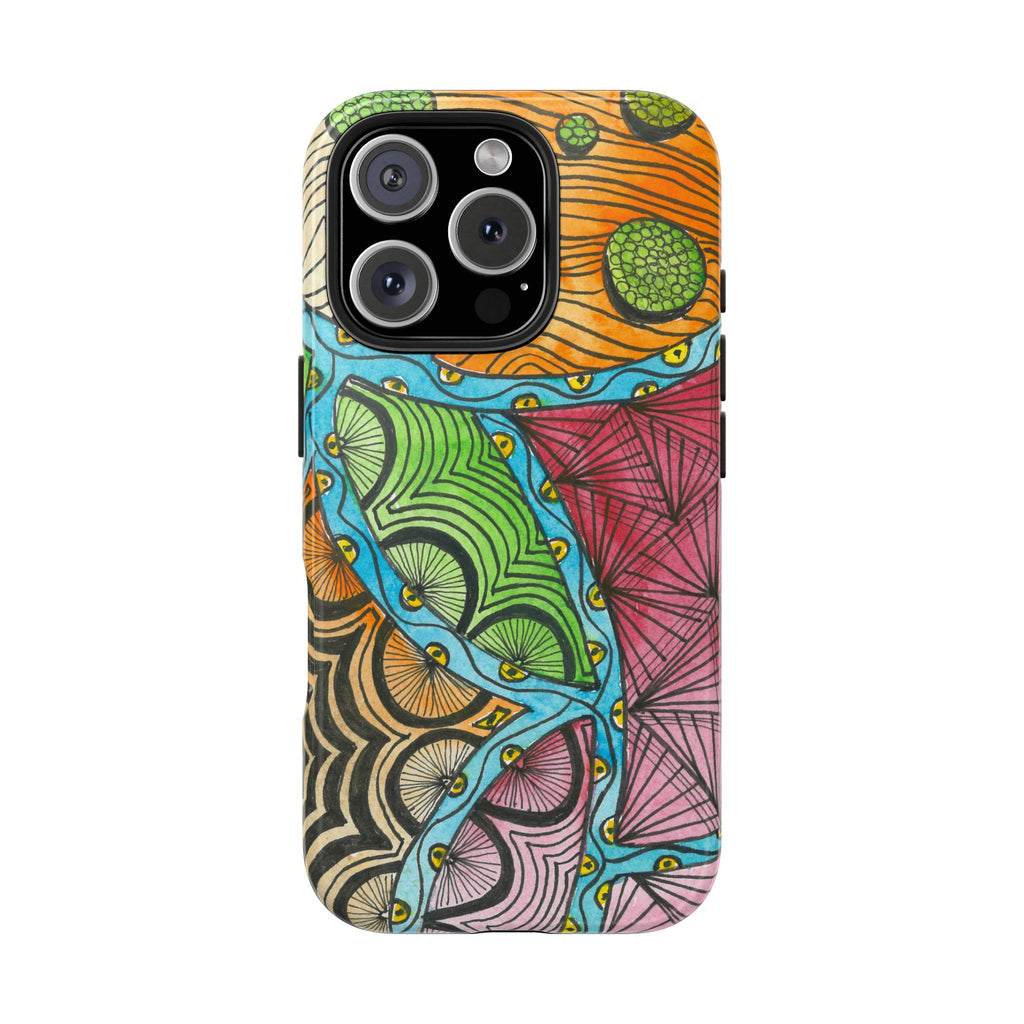 Tough Phone Case - All iPhones and Samsung Galaxys - Exciting Abstract Design #11 Today's The Day