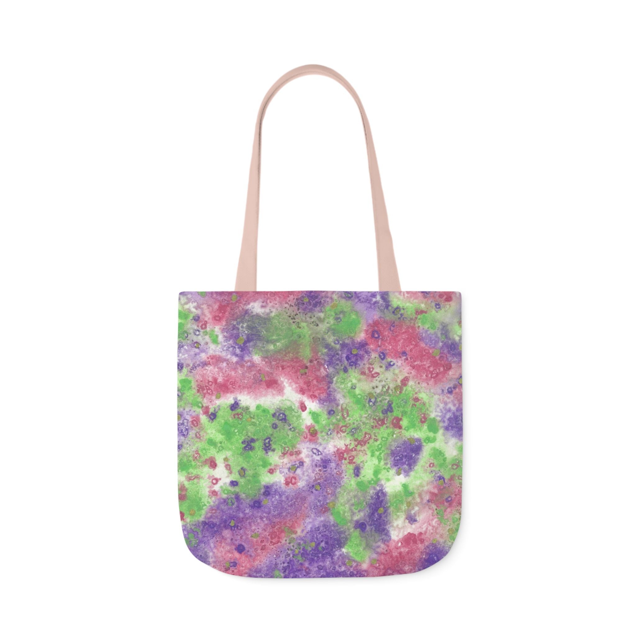 Canvas Tote Bags, Colourful Abstract Designs, 5-Color Straps, 3 Sizes.  For Family and friends or a Special Gift #100 Immortal Being