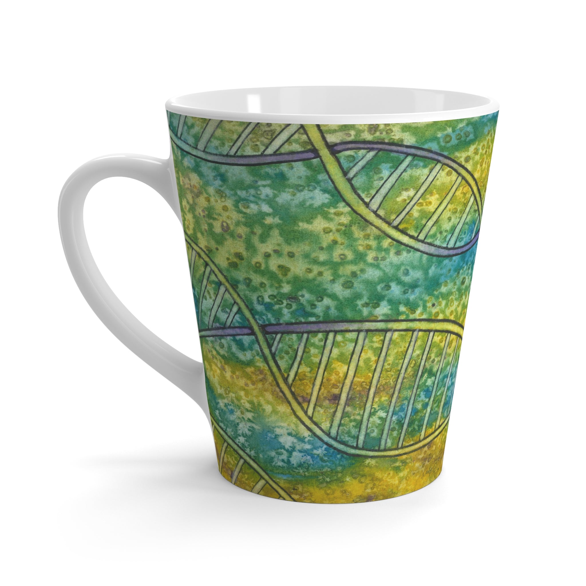 Coffee Mugs and Cups. Colourful Abstract Designs. Perfect for Home, Office or Special Gift #99 Crop Of DNA