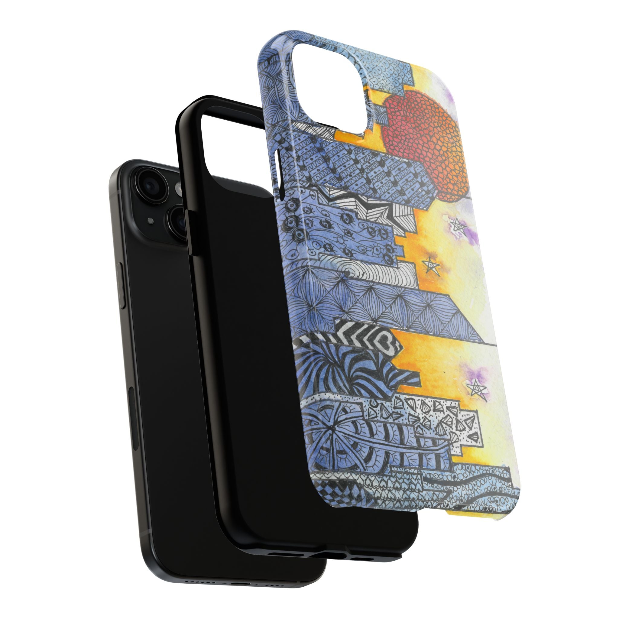 Tough Phone Case - All iPhones and Samsung Galaxys - Exciting Abstract Design #5 In The Shadows