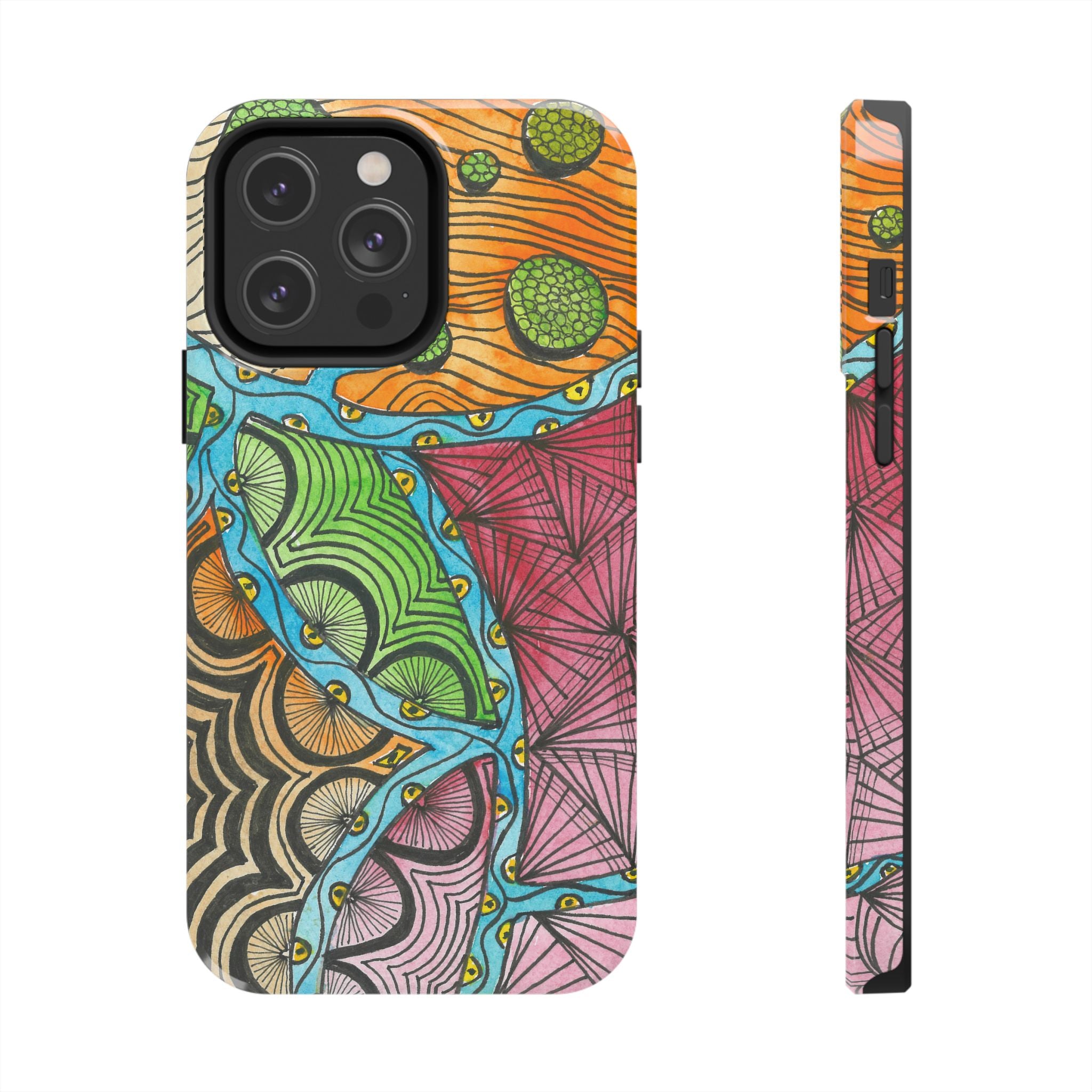 Tough Phone Case - All iPhones and Samsung Galaxys - Exciting Abstract Design #11 Today's The Day