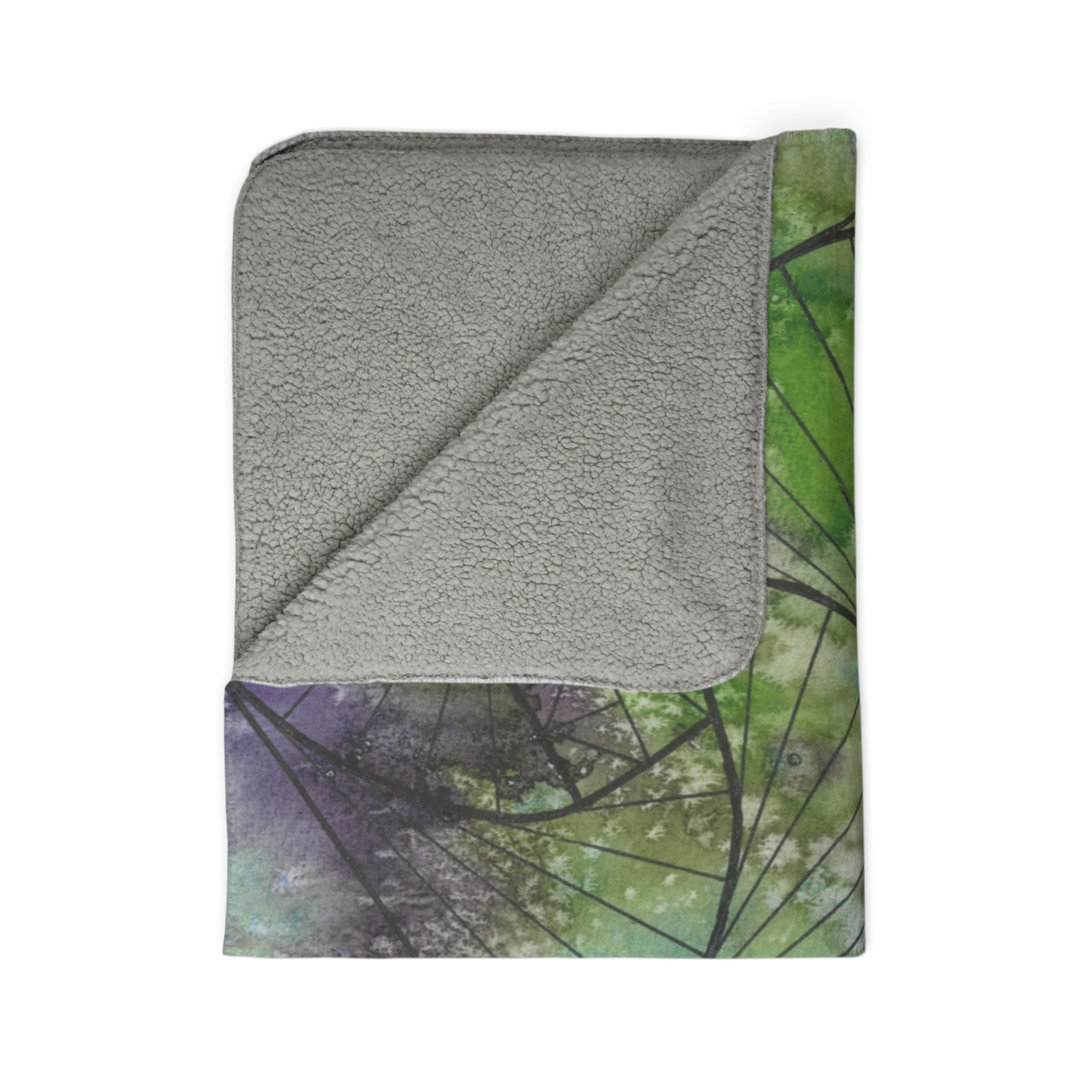 Fleece Throw Blanket, Textured Sherpa Underside, Hemmed, 2 Sizes. Colourful Abstract Design. Perfect for Bedroom, Living Room, or Special Gift #55 Of Course Im Sure