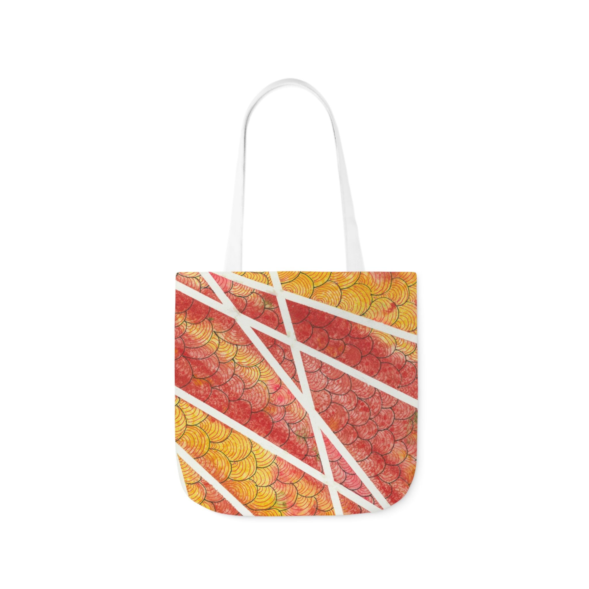 Canvas Tote Bags, Colourful Abstract Designs, 5-Color Straps, 3 Sizes.  For Family and friends or a Special Gift #67 Max Mimosa