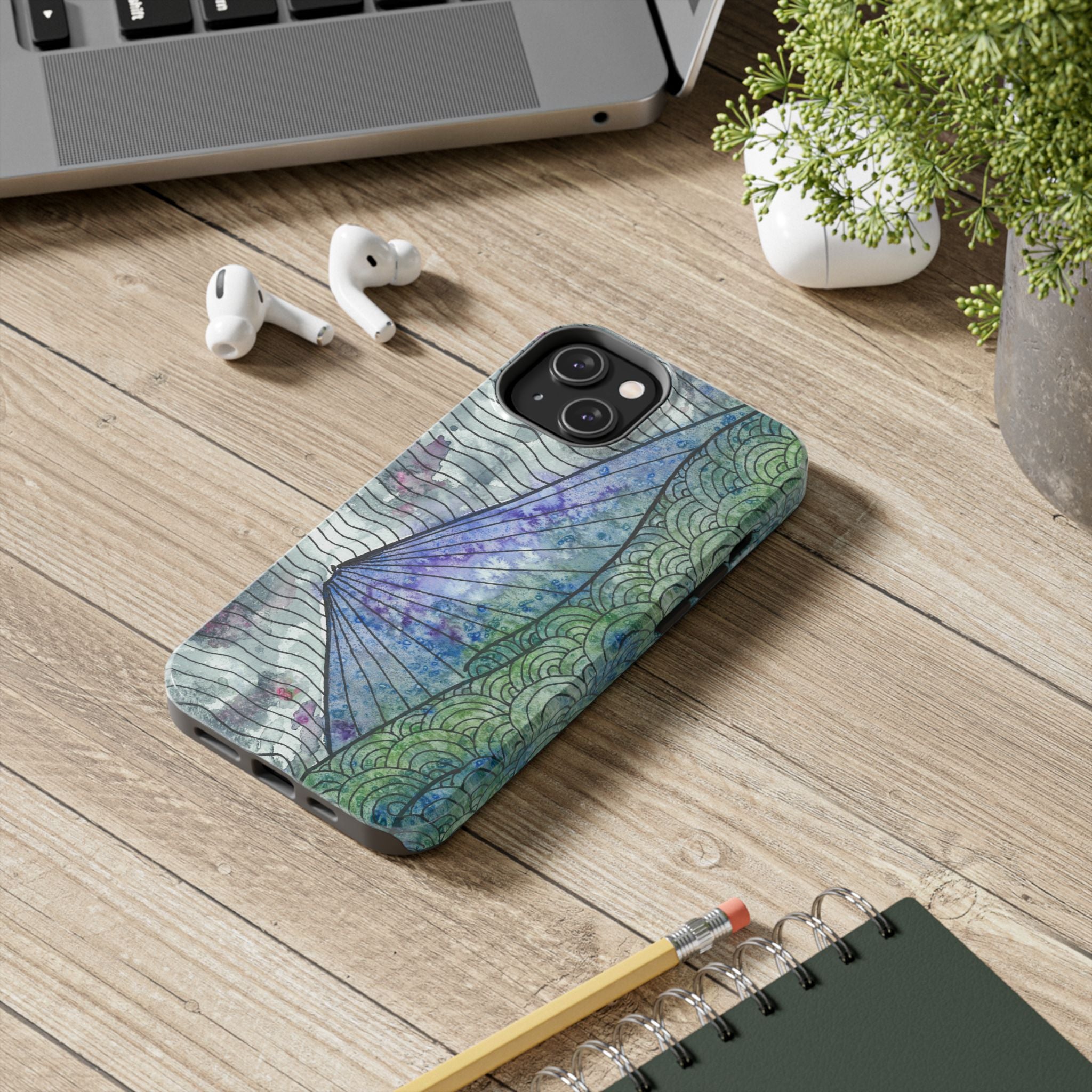 Tough Phone Case - All iPhones and Samsung Galaxys - Exciting Abstract Design #90 Rtanj Pyramid - Serbia