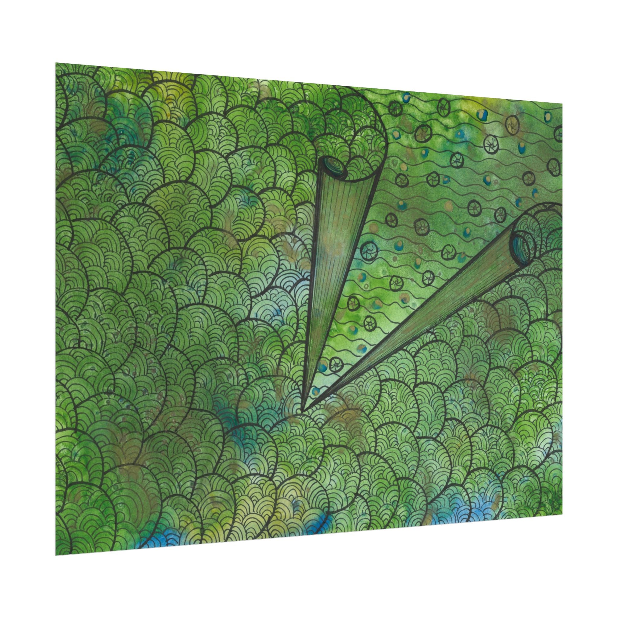 Large Colourful Wall Art, Posters & Prints, For Office, Bedroom or Living Room, or Special Gift #69 New Horizons