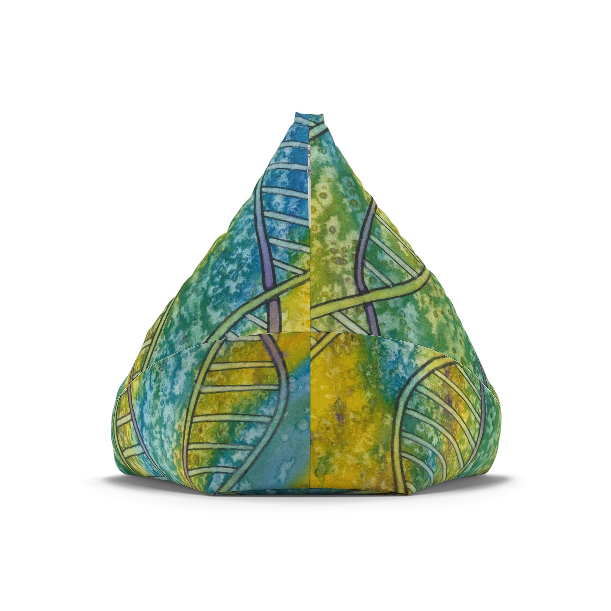 Bean Bag Chair Covers For Indoor & Outdoor - 2 Sizes - Exciting Abstract Design #99 Crop of DNA