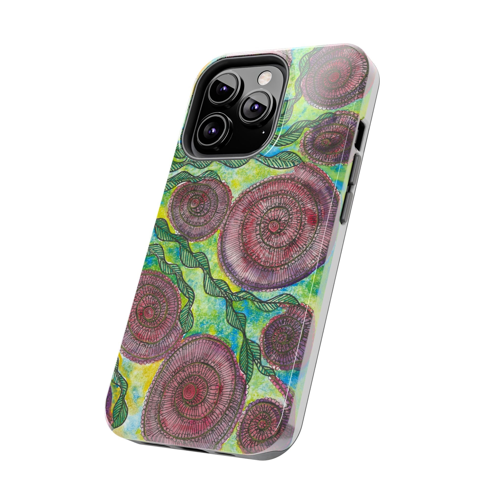 Tough Phone Case - All iPhones and Samsung Galaxys - Exciting Abstract Design #35 Beetroot To Yourself