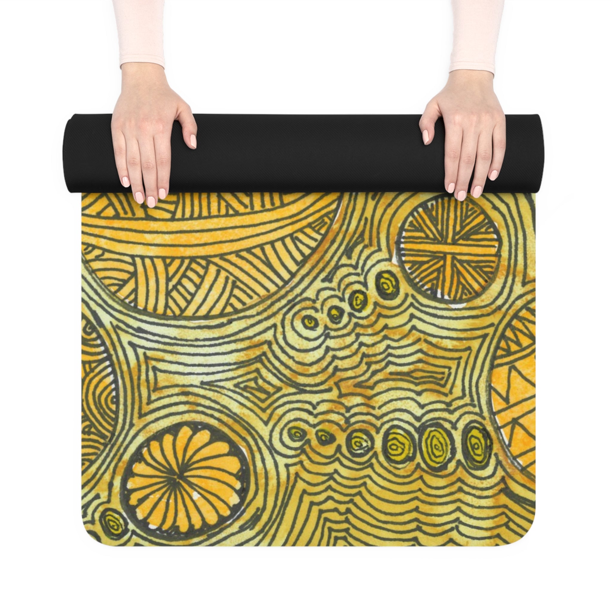 Yoga Mats and Gym Mats. Colourful Abstract Designs. Perfect for Home, Yoga or Gym Class, or a Special Gift #38 The Conversationalist