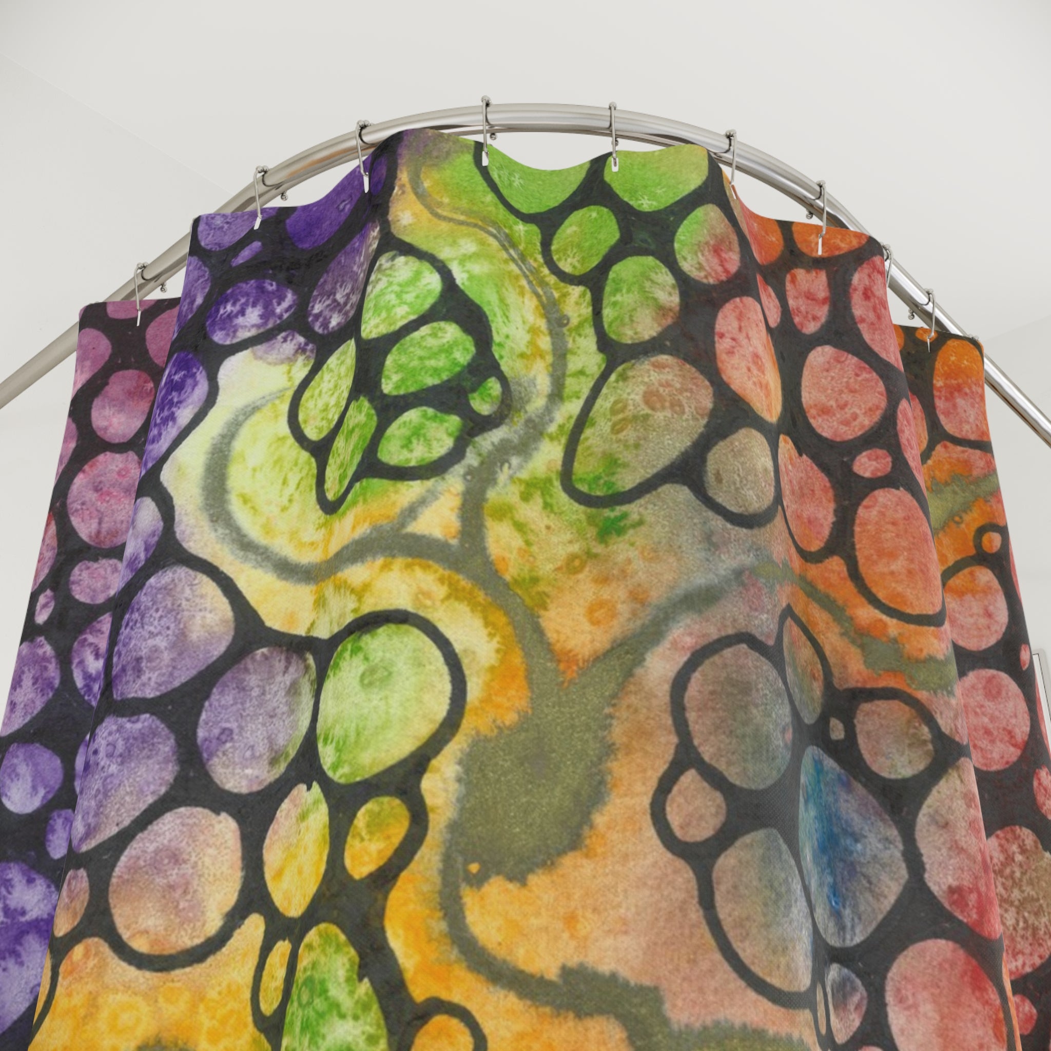 Beautiful Shower Curtains to Refresh Your Bathroom. Colourful Abstract Designs. Perfect For Your Bathroom or Special House-Warming Gift #77 River Of Dreams