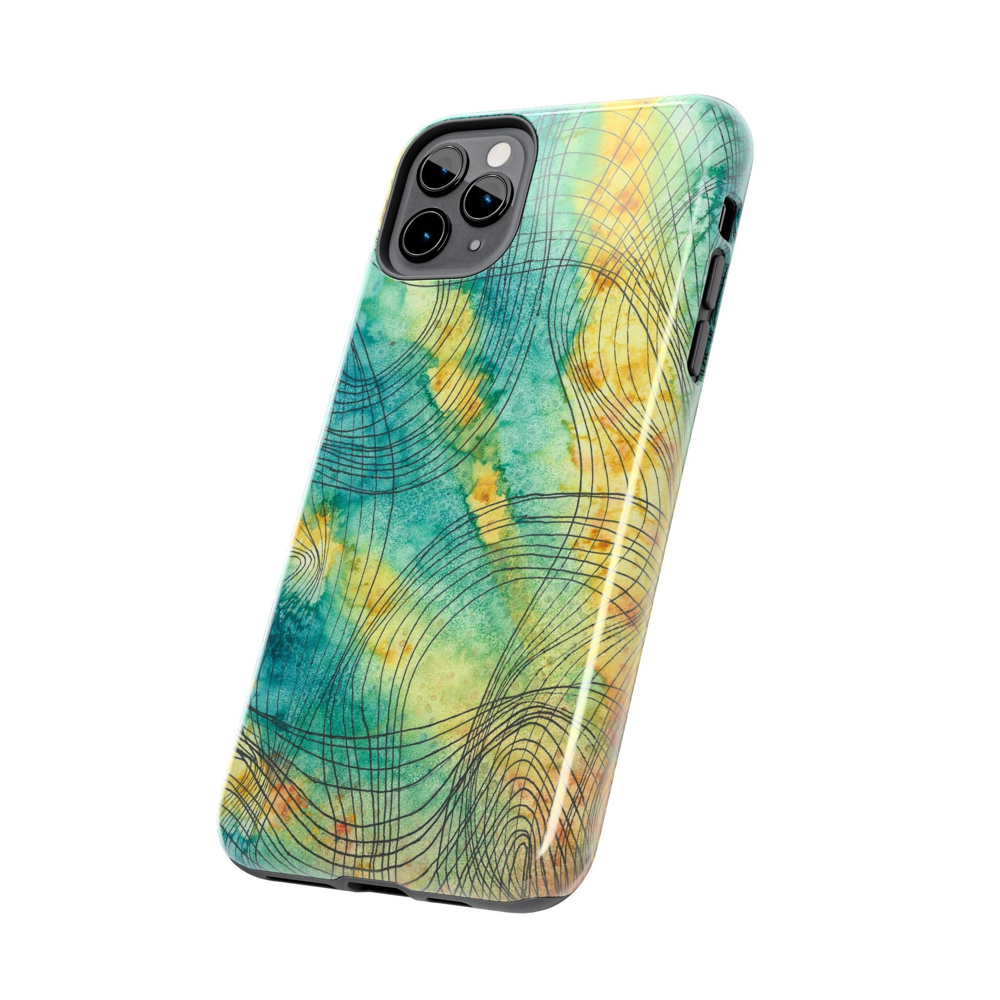 Tough Phone Case - All iPhones and Samsung Galaxys - Exciting Abstract Design #81 The Only Way Is Up