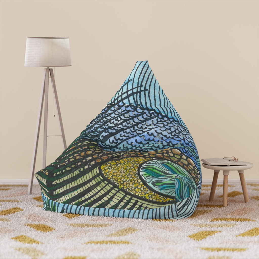 Bean Bag Chair Covers For Indoor & Outdoor Spaces - 2 Sizes - Exciting Abstract Design #47 Cottesloe