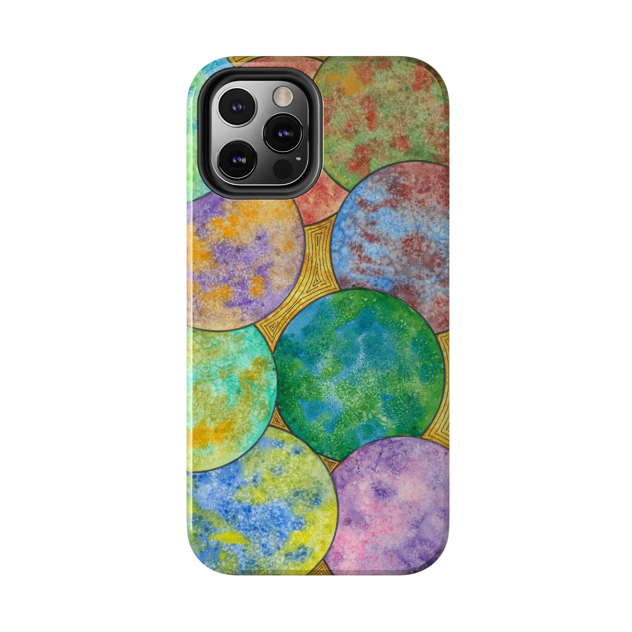 Tough Phone Case - All iPhones and Samsung Galaxys - Exciting Abstract Design #61 Worlds Apart