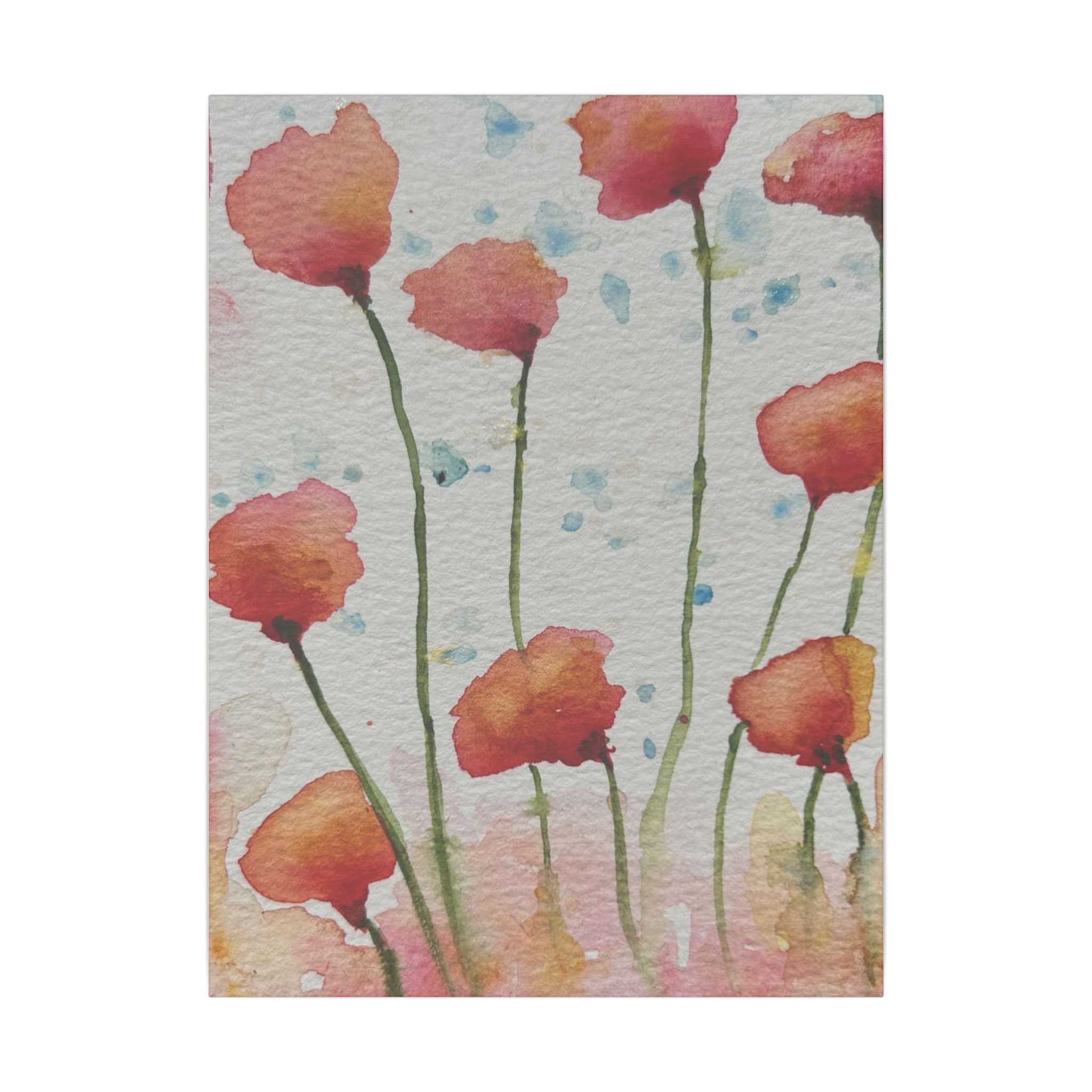 Large Colourful Wall Art, Canvas Prints, For Office, Bedroom or Living Room, or Special Gift #94 Poppies Galore