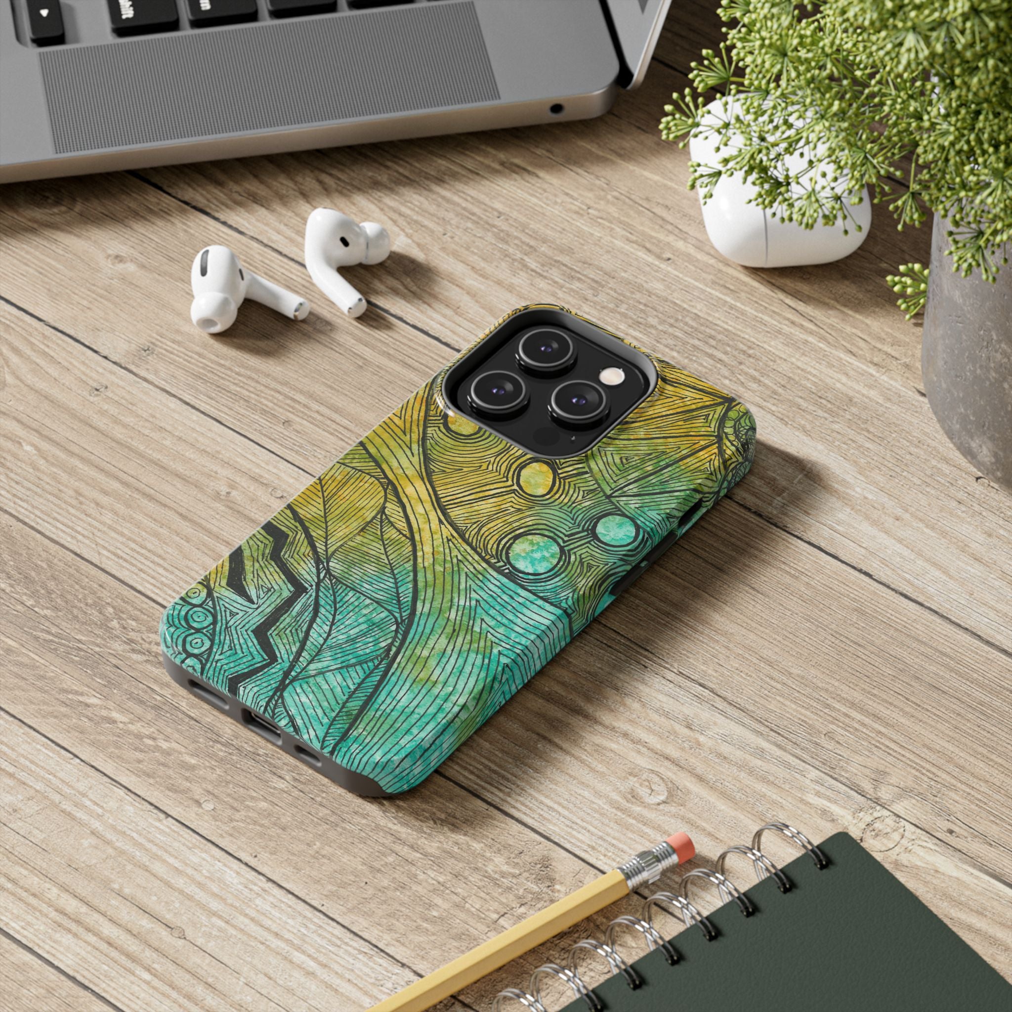 Tough Phone Case - All iPhones and Samsung Galaxys - Exciting Abstract Design #27 Come What May