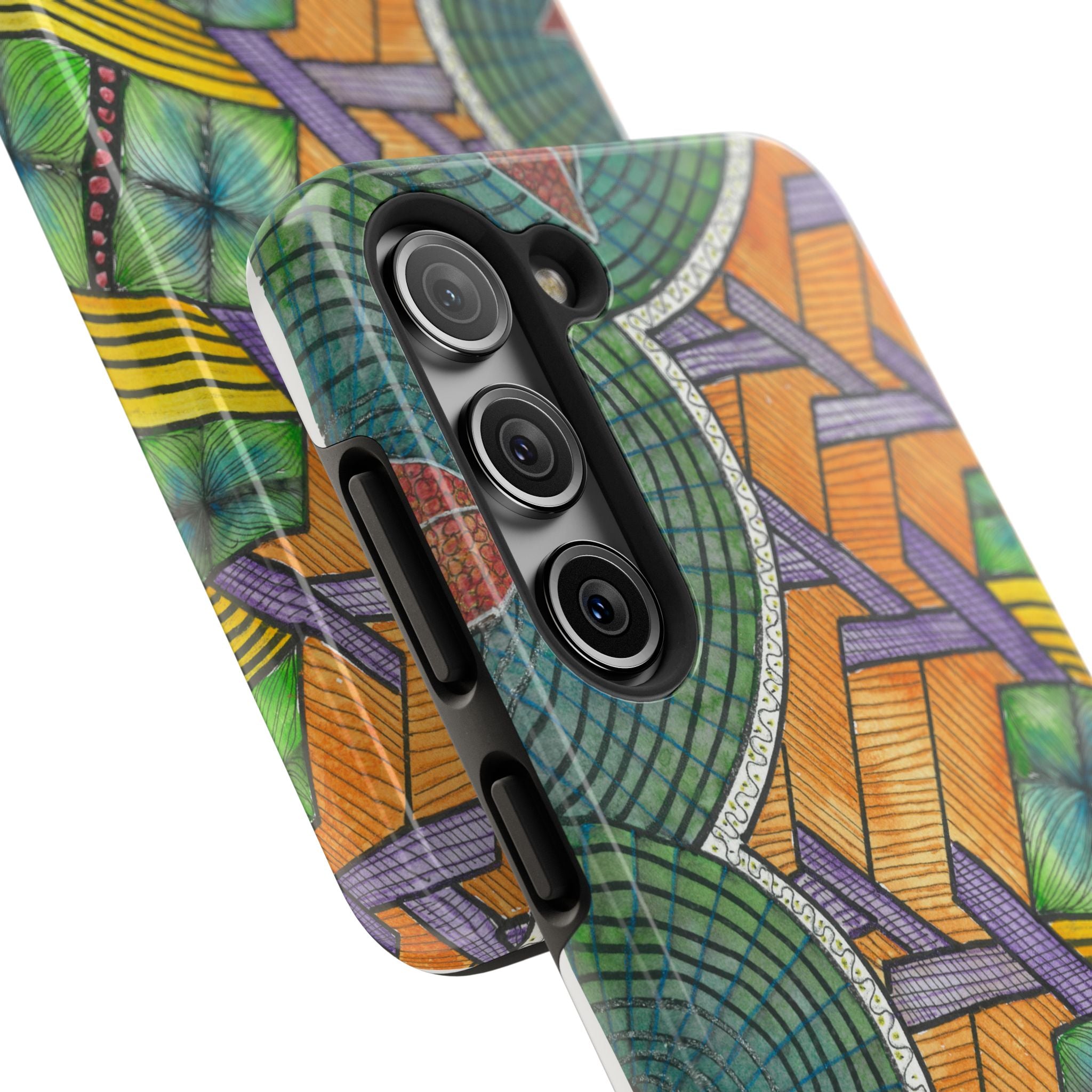 Tough Phone Case - All iPhones and Samsung Galaxys - Exciting Abstract Design #31 T'Eye Land
