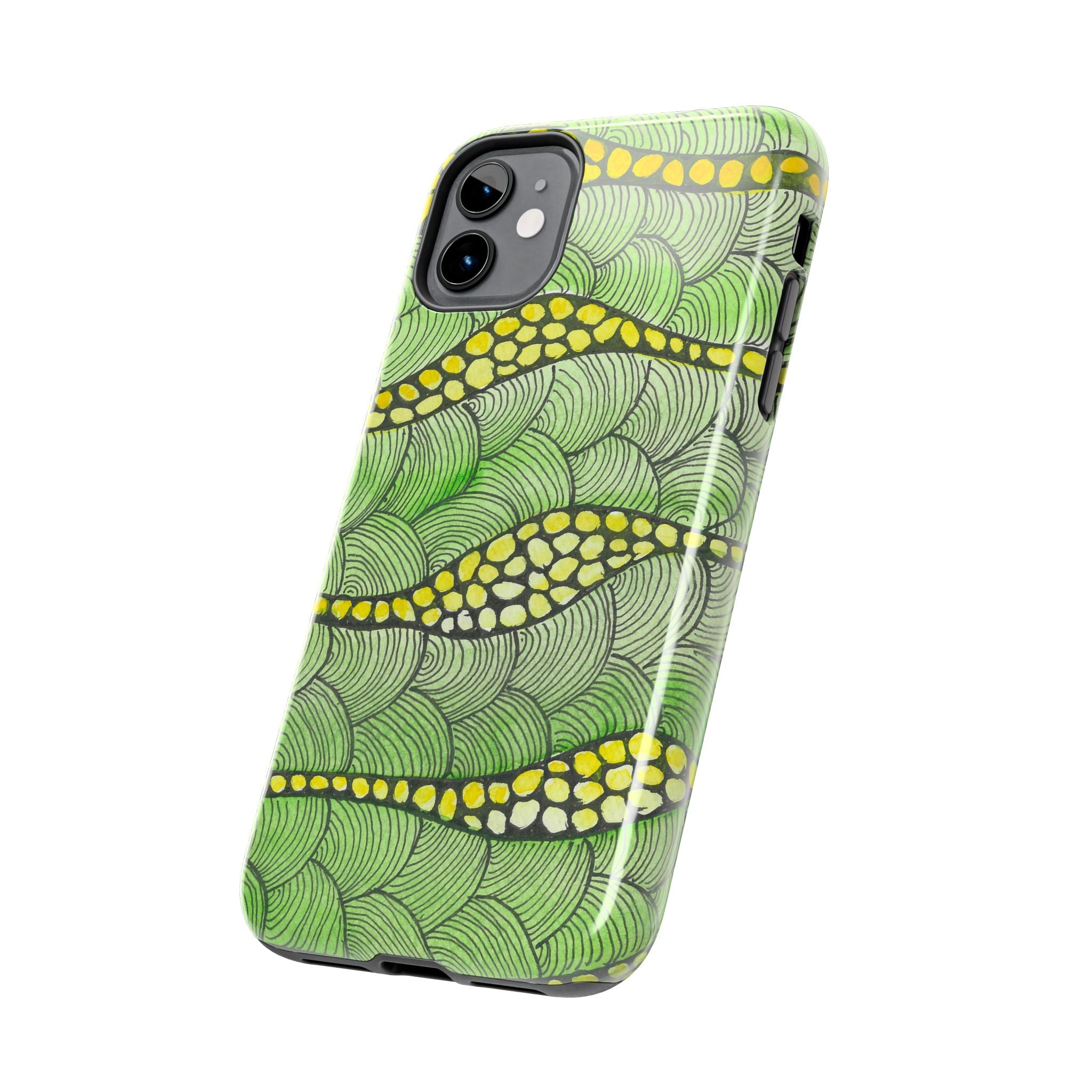 Tough Phone Case - All iPhones and Samsung Galaxys - Exciting Abstract Design #13 Watcha Thinking