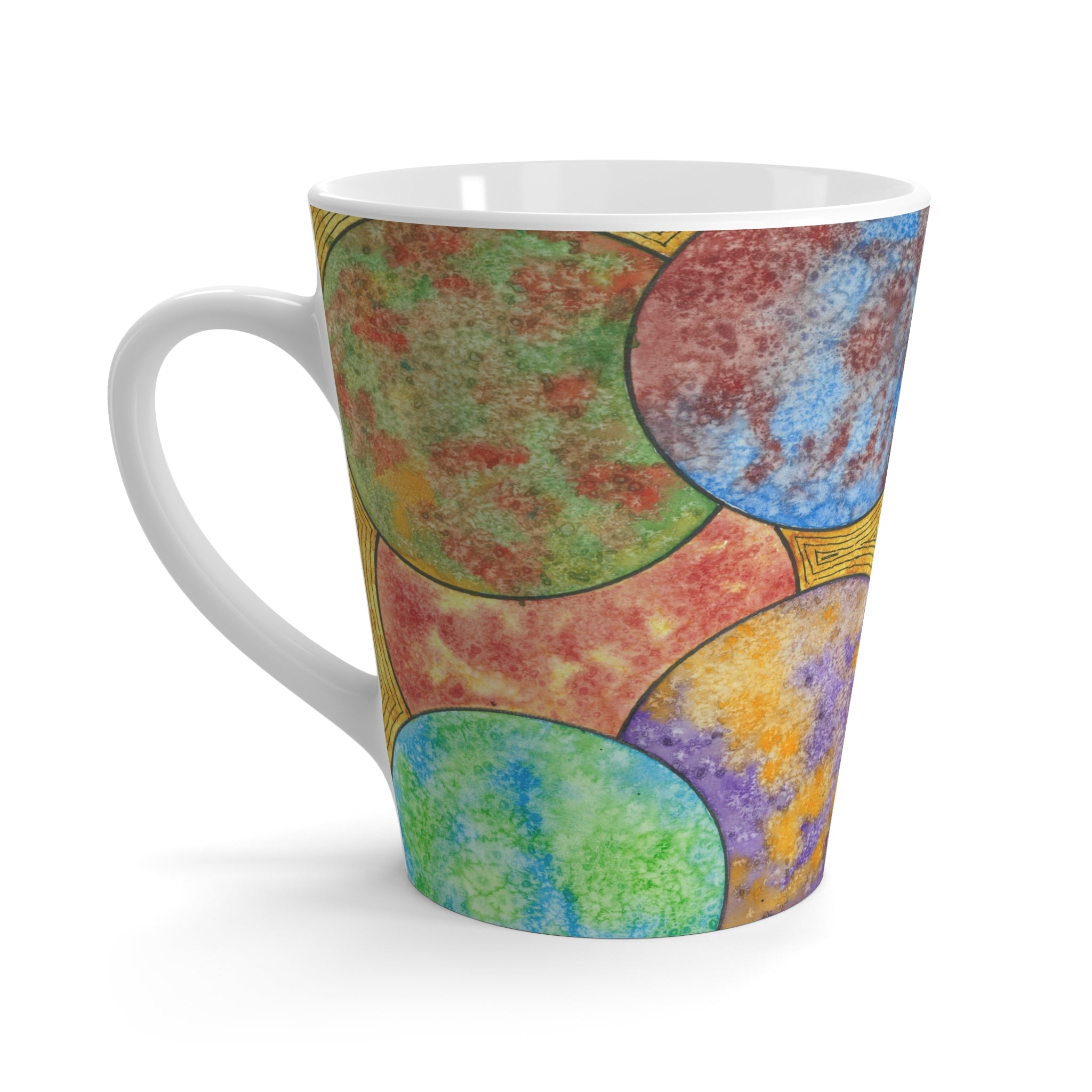 Coffee Mugs and Cups. Colourful Abstract Designs. Perfect for Home, Office or Special Gift #61 Worlds Apart