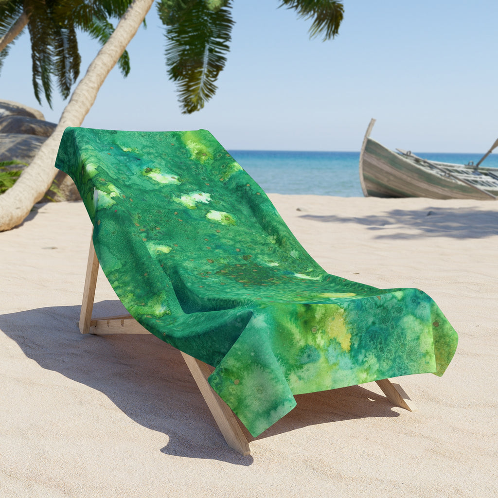 Colourful Abstract Beach Towels, Cotton Loop backing for Durability, 2 Sizes.  For Family and friends or a Special Gift #79 Abundance Cometh