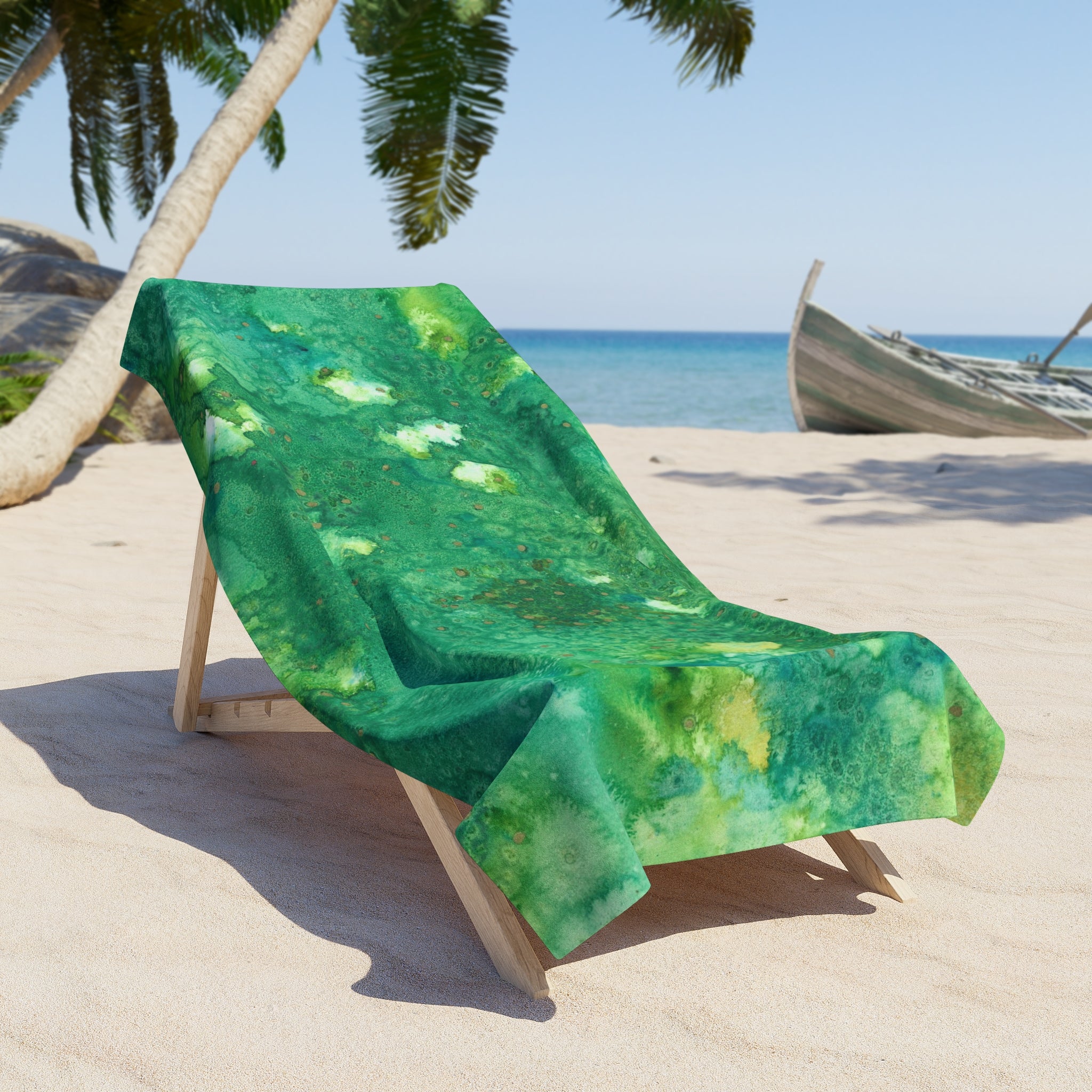 Colourful Abstract Beach Towels, Cotton Loop backing for Durability, 2 Sizes.  For Family and friends or a Special Gift #79 Abundance Cometh