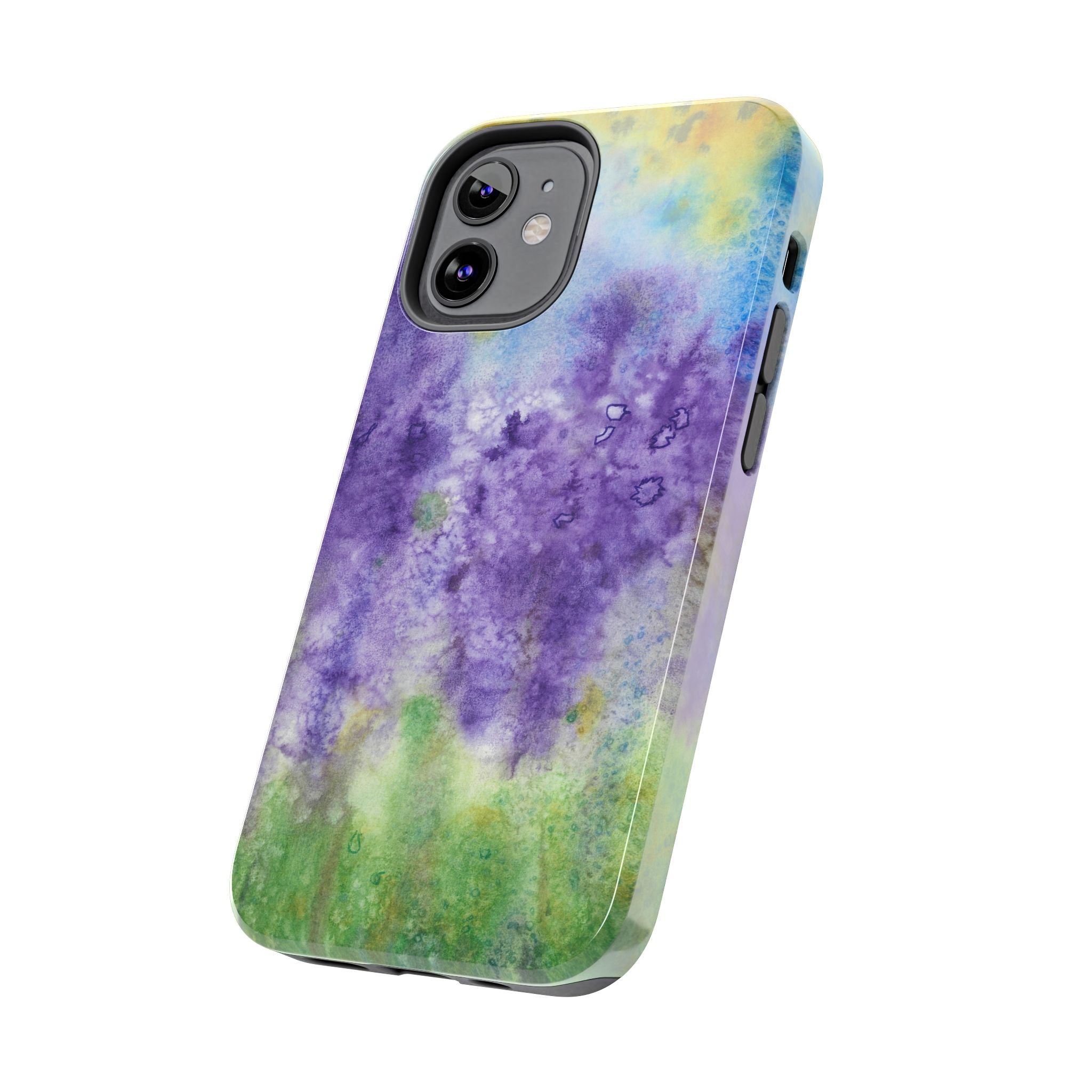 Tough Phone Case - All iPhones and Samsung Galaxys - Exciting Abstract Design #74 Lavender Fields