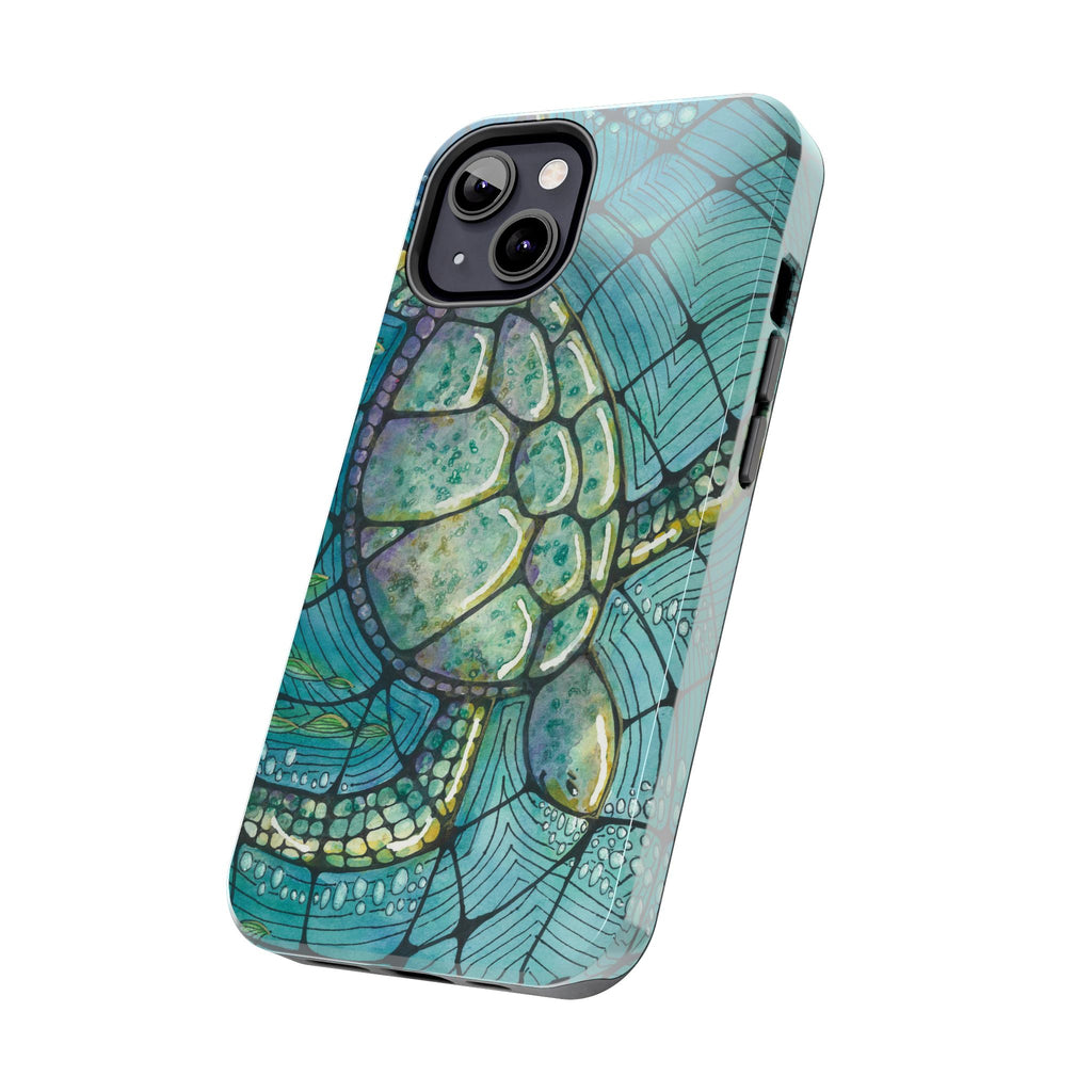 Tough Phone Case - All iPhones and Samsung Galaxys - Exciting Abstract Design #73 Turtling Along