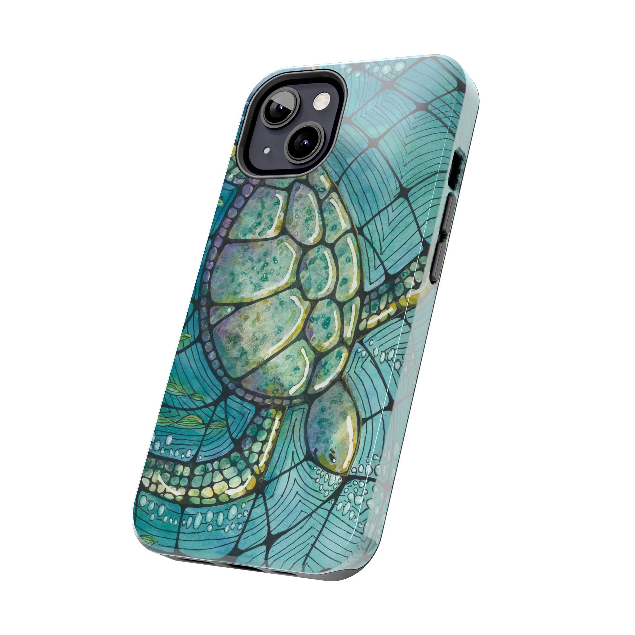 Tough Phone Case - All iPhones and Samsung Galaxys - Exciting Abstract Design #73 Turtling Along
