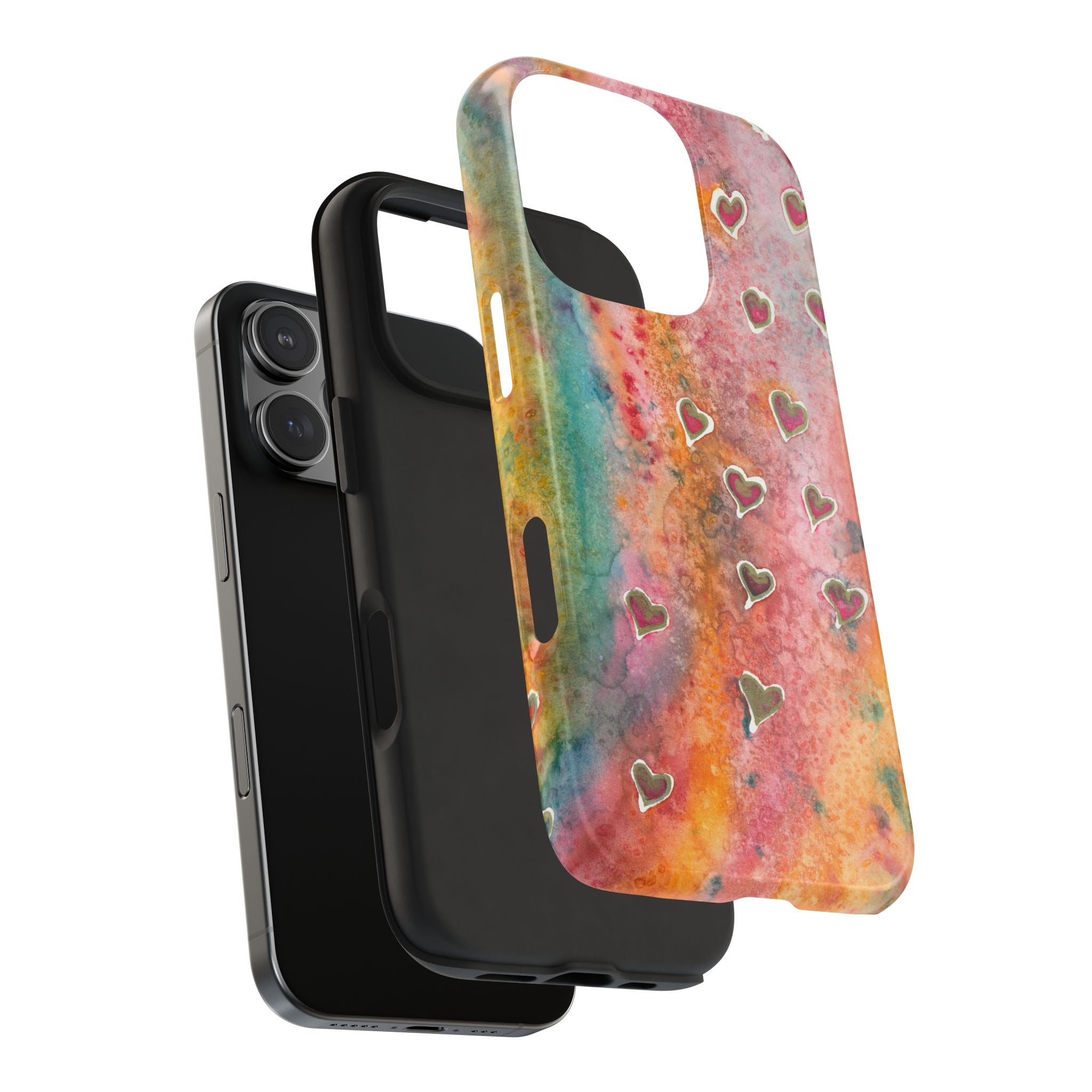 Tough Phone Case - All iPhones and Samsung Galaxys - Exciting Abstract Design #96 Love, Friendship, integrity