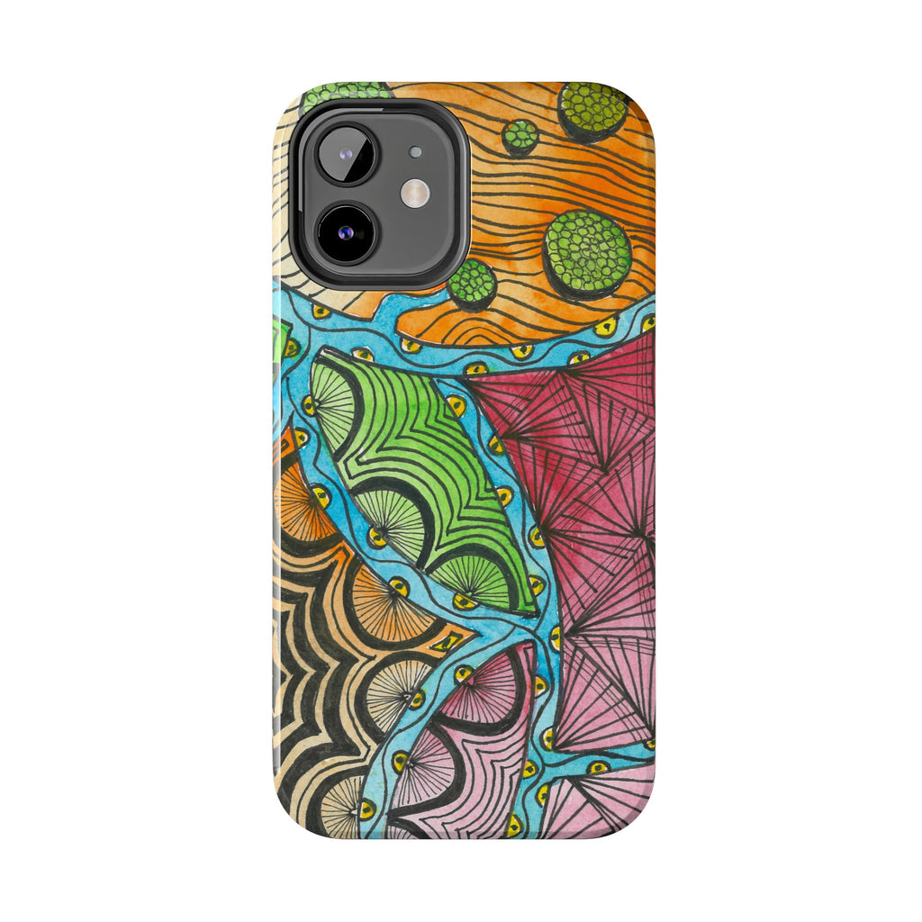 Tough Phone Case - All iPhones and Samsung Galaxys - Exciting Abstract Design #11 Today's The Day