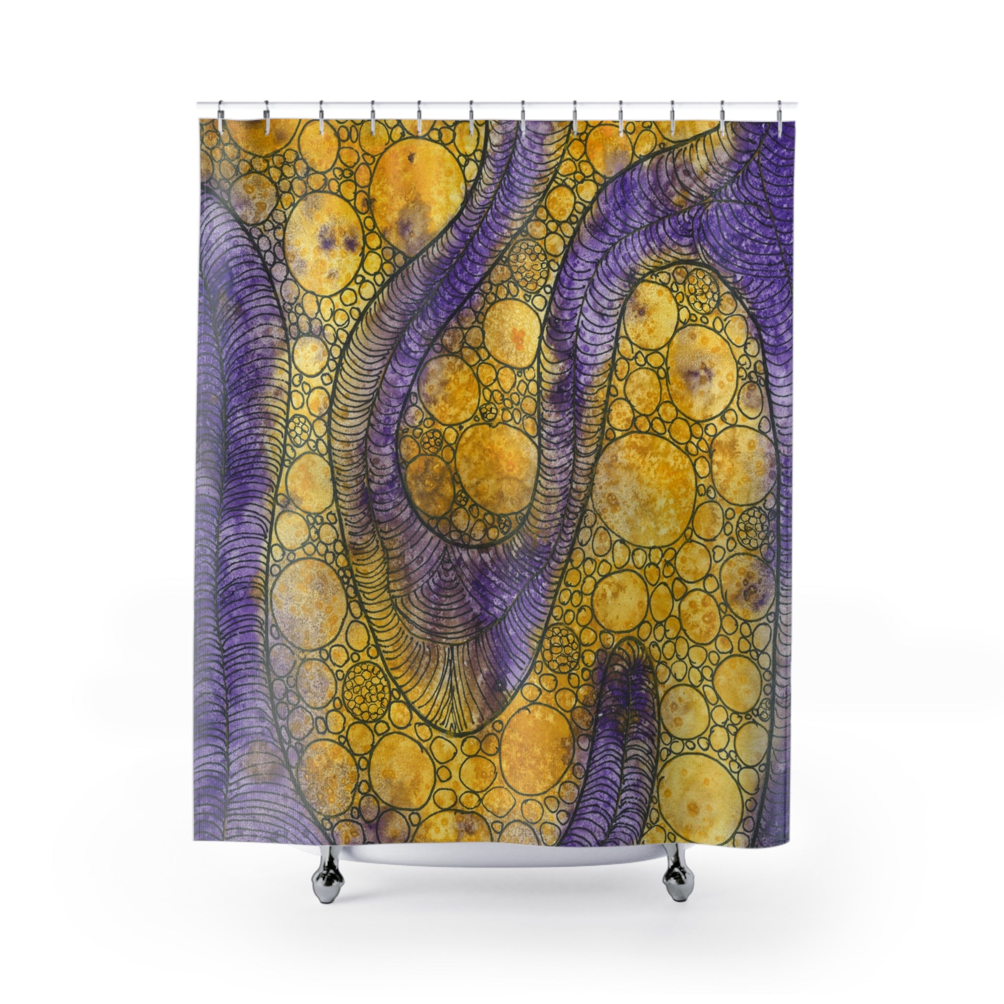 Beautiful Shower Curtains to Refresh Your Bathroom. Colourful Abstract Designs. Perfect For Your Bathroom or Special House-Warming Gift #64 Is Now A Good Time