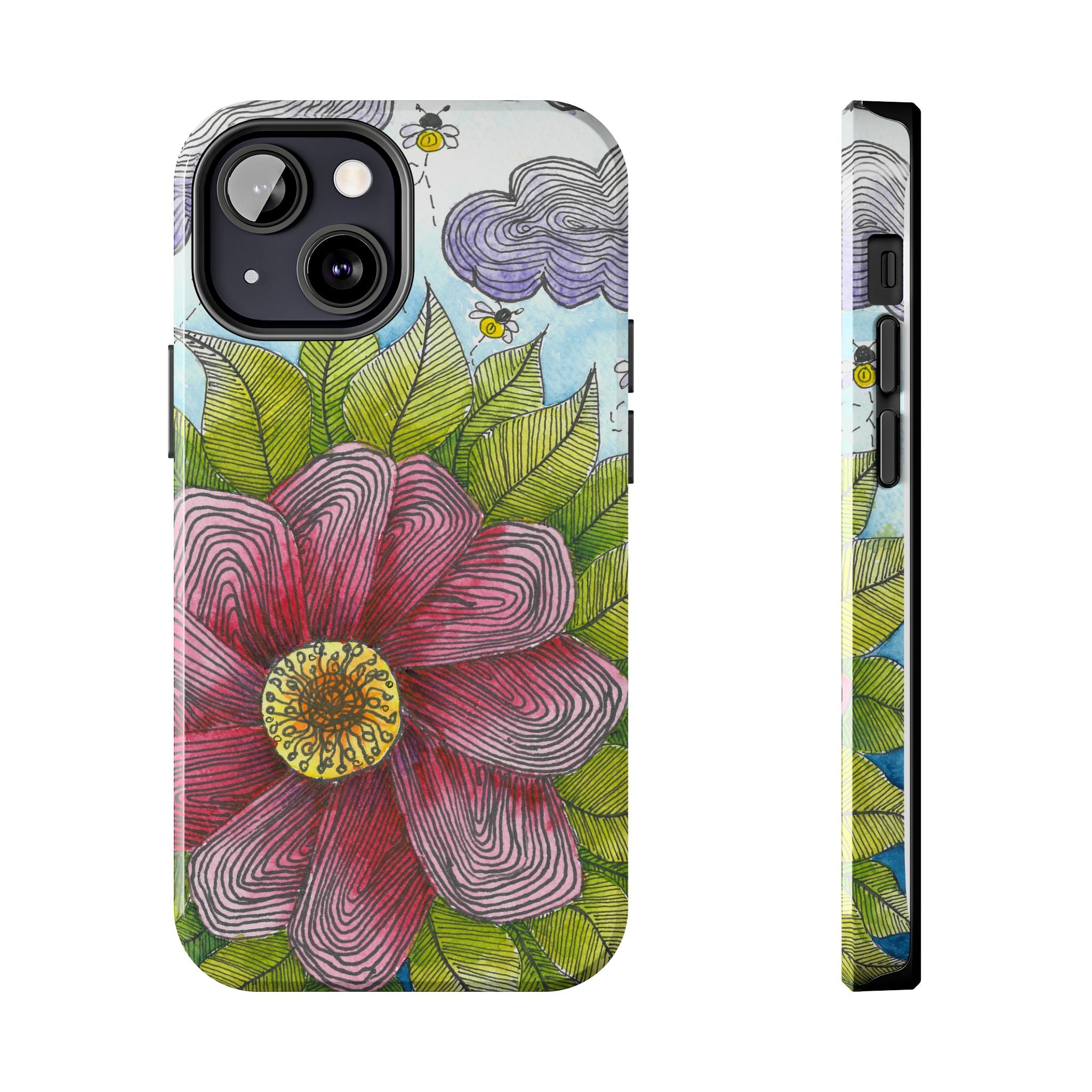 Tough Phone Case - All iPhones and Samsung Galaxys - Exciting Abstract Design  #4 Bloom'n