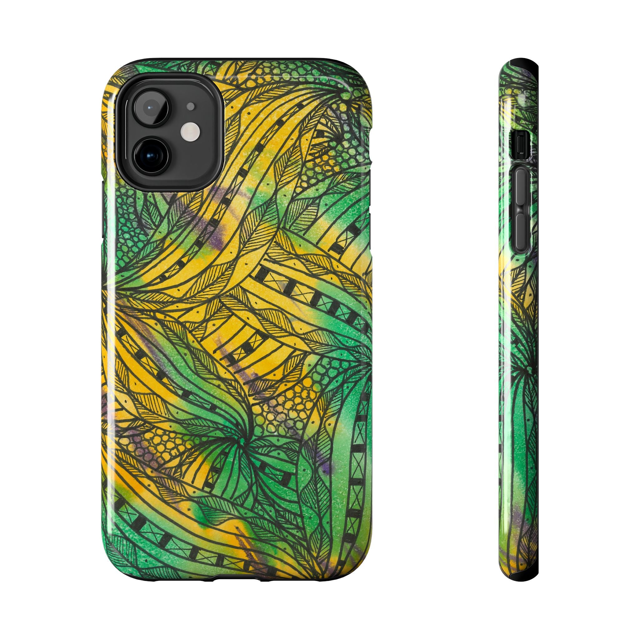 Tough Phone Case - All iPhones and Samsung Galaxys - Exciting Abstract Design #37 Shubbery!