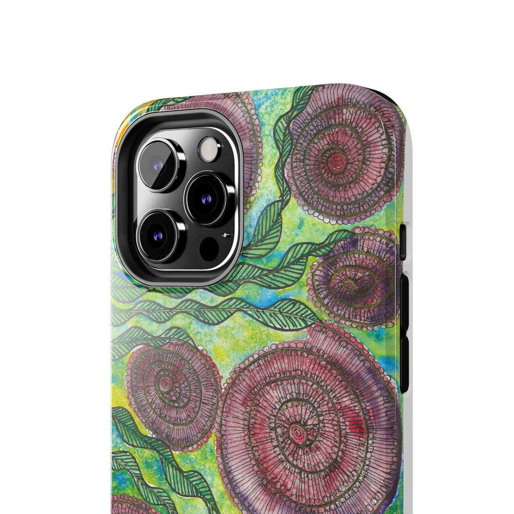 Tough Phone Case - All iPhones and Samsung Galaxys - Exciting Abstract Design #35 Beetroot To Yourself