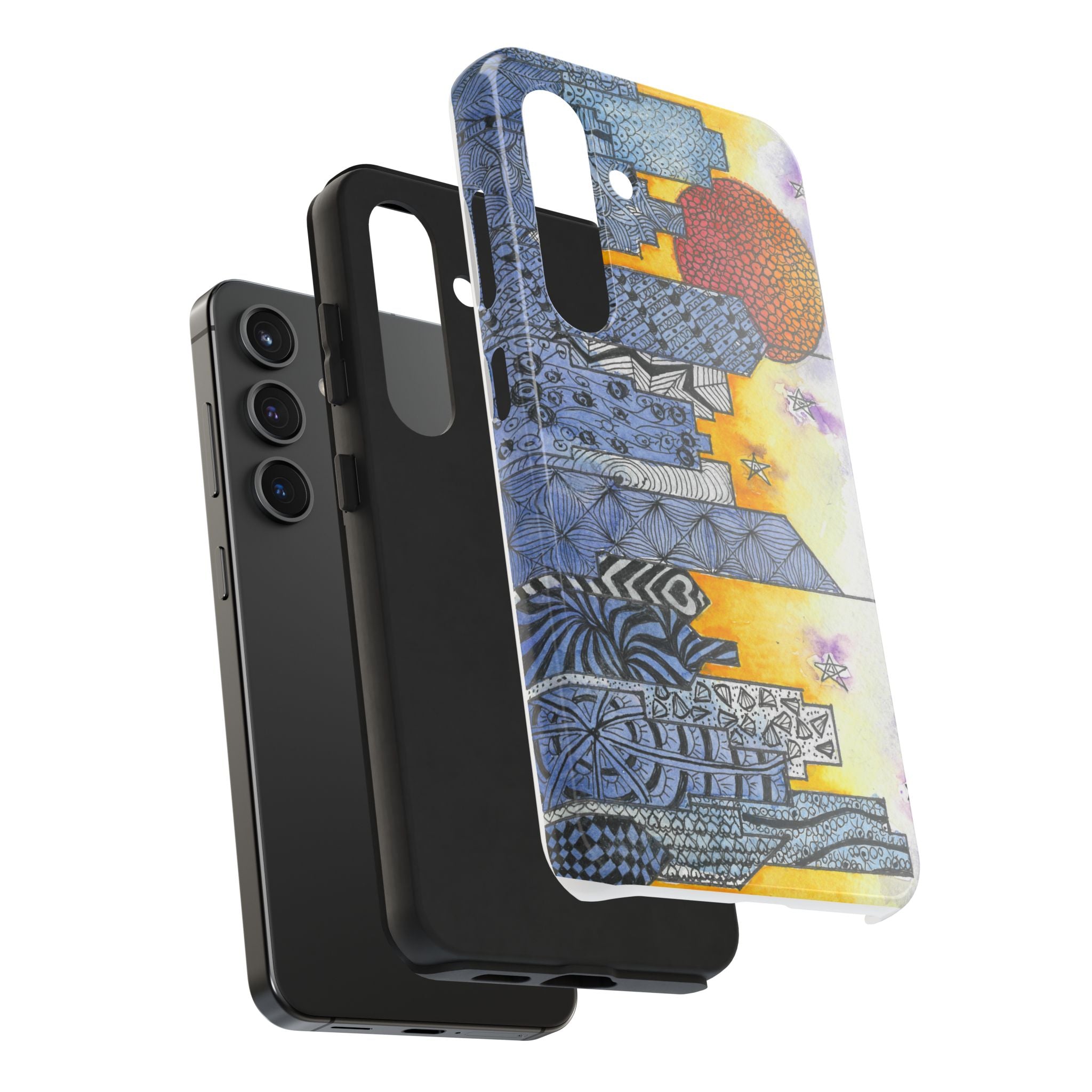 Tough Phone Case - All iPhones and Samsung Galaxys - Exciting Abstract Design #5 In The Shadows