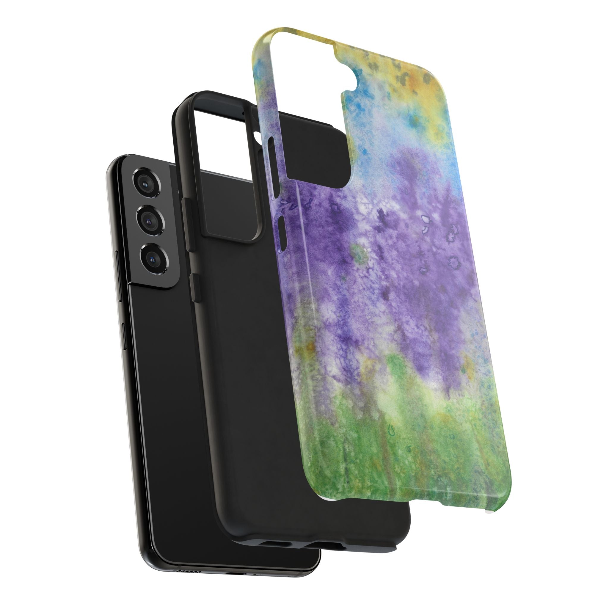 Tough Phone Case - All iPhones and Samsung Galaxys - Exciting Abstract Design #74 Lavender Fields