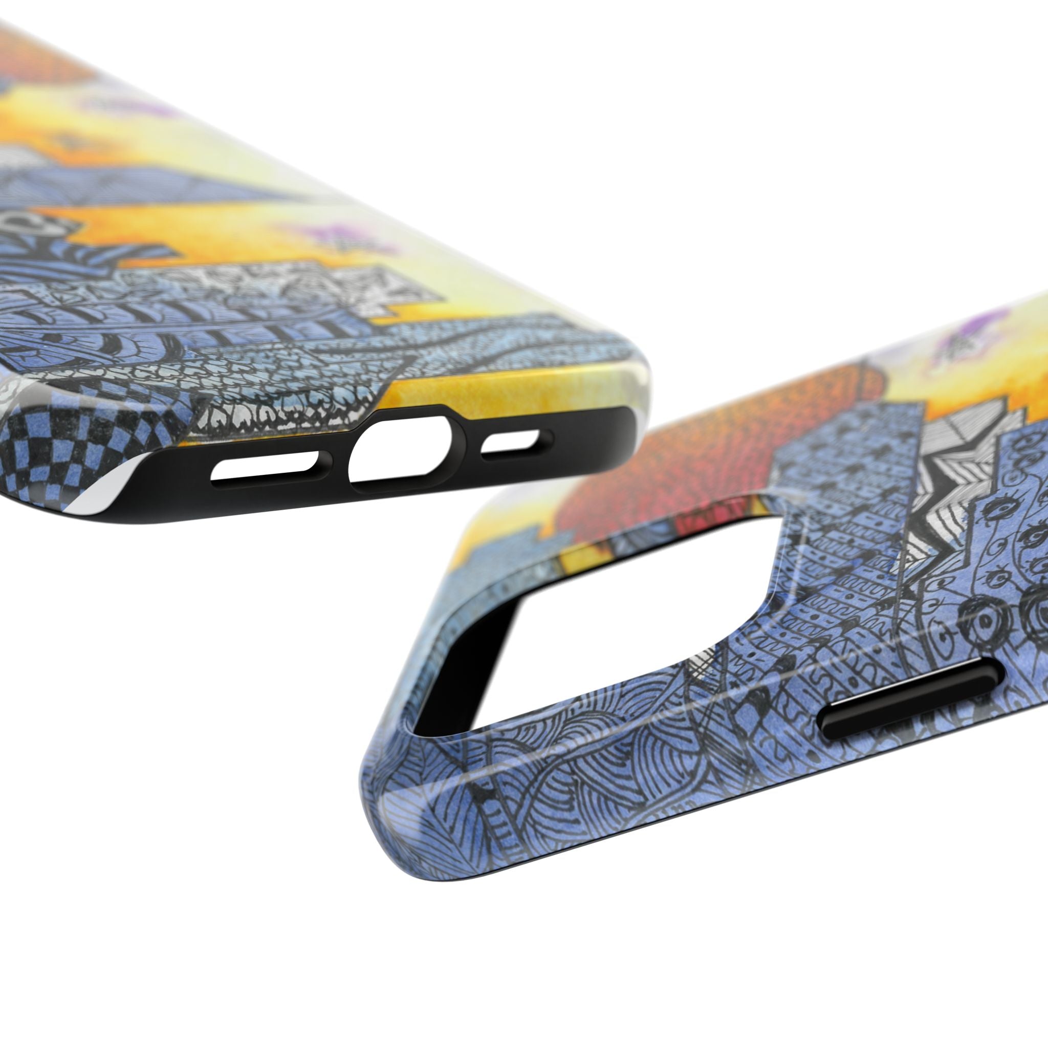 Tough Phone Case - All iPhones and Samsung Galaxys - Exciting Abstract Design #5 In The Shadows