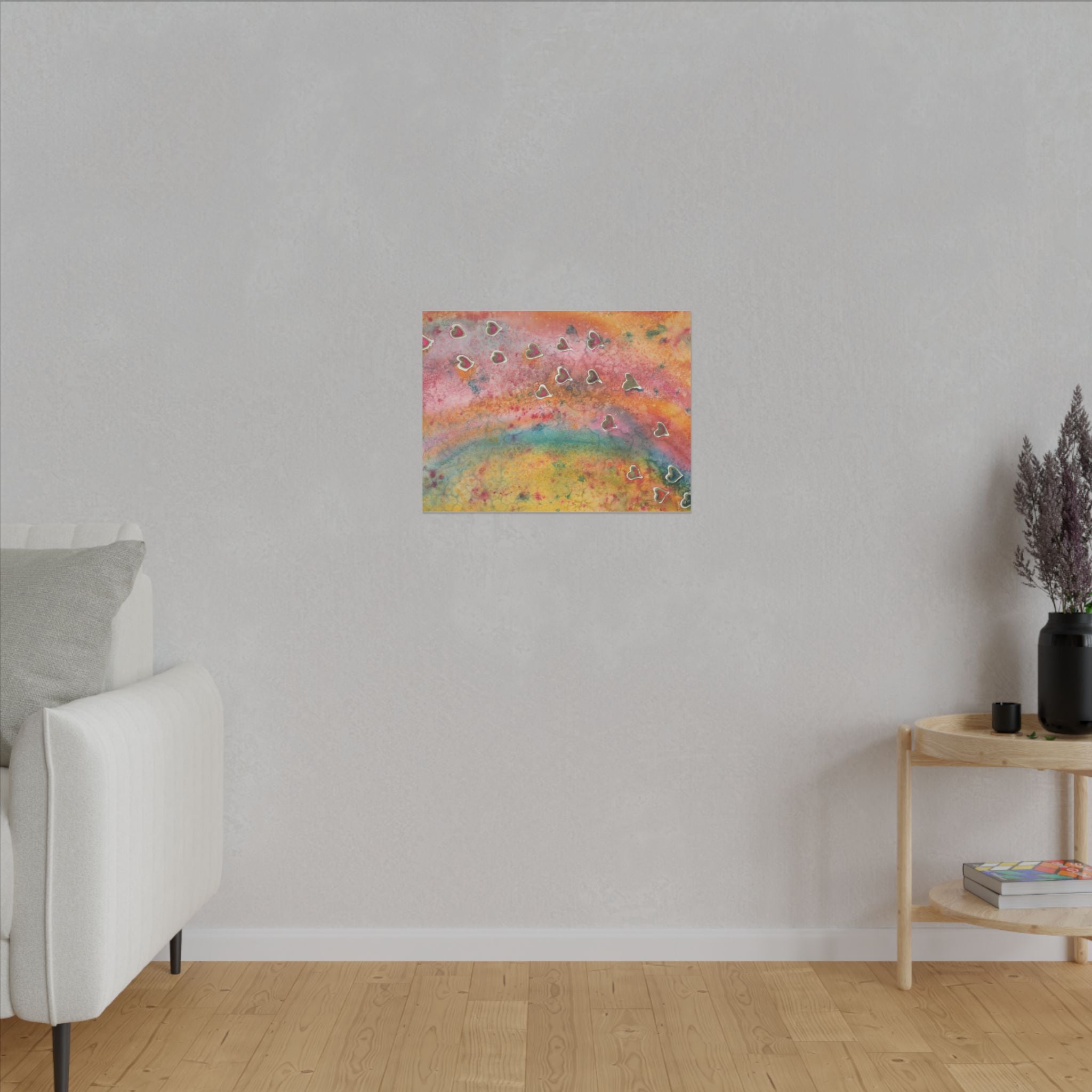 Large Colourful Wall Art, Canvas Prints, For Office, Bedroom or Living Room, or Special Gift #96 Love, Friendship, integrity