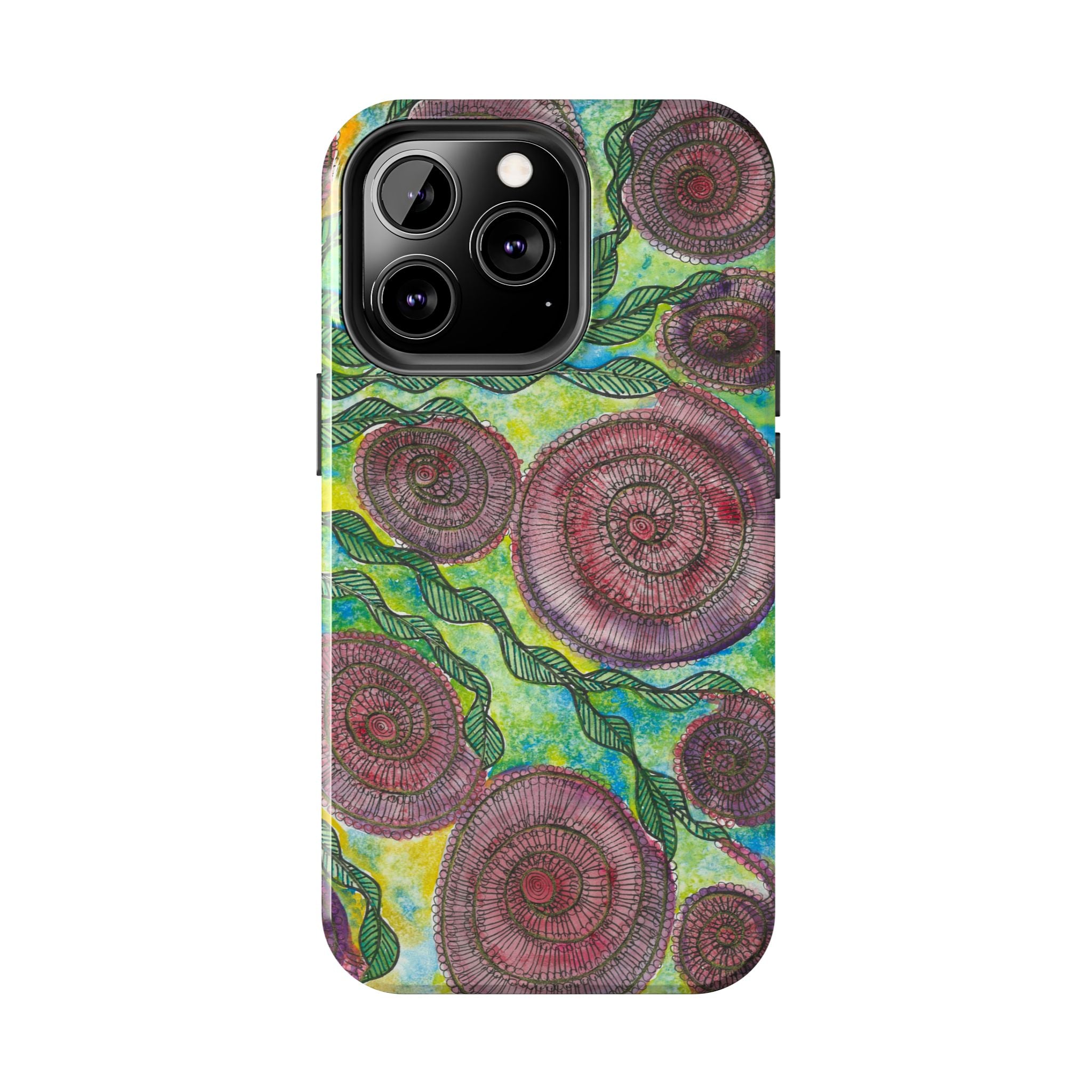 Tough Phone Case - All iPhones and Samsung Galaxys - Exciting Abstract Design #35 Beetroot To Yourself