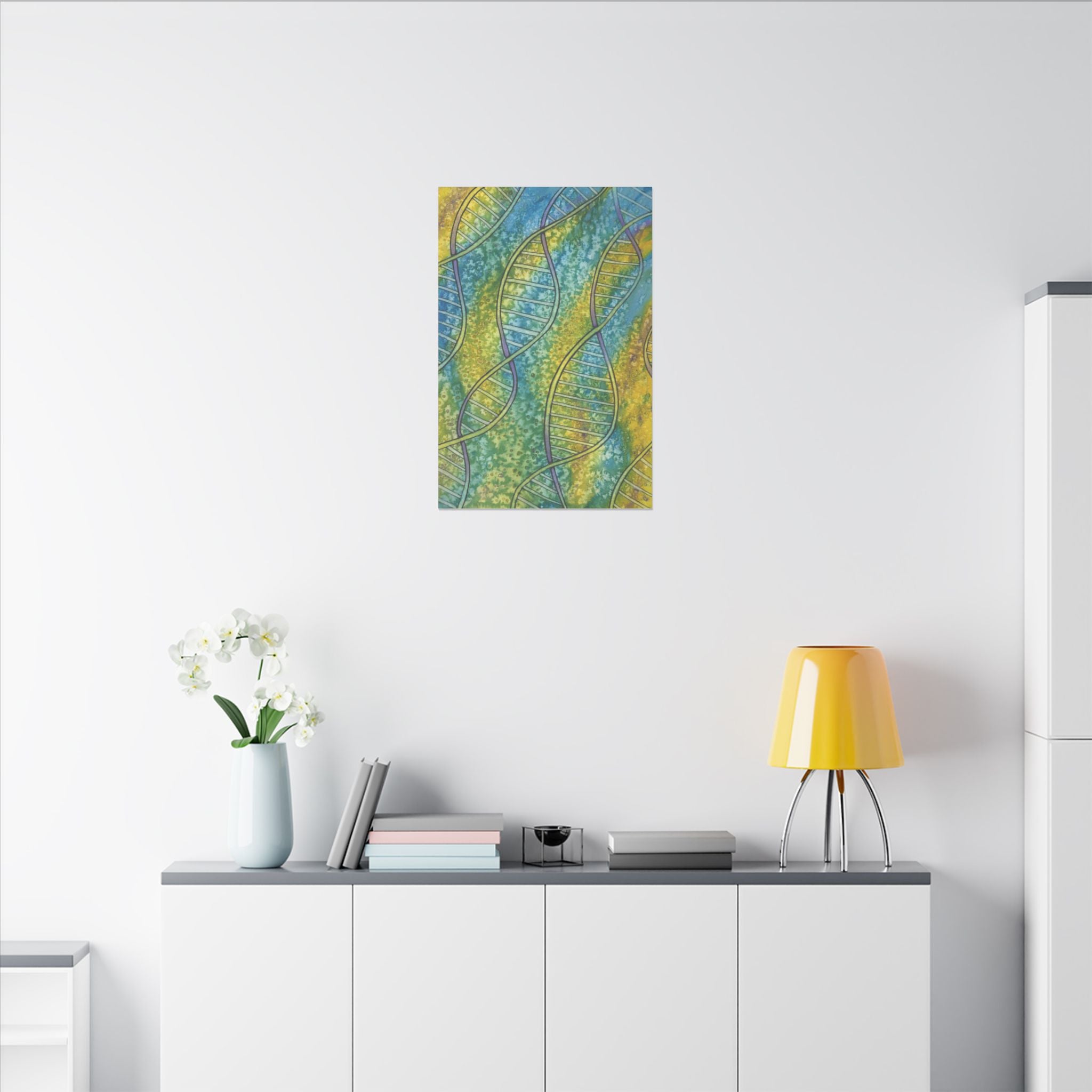 Large Colourful Wall Art, Canvas Prints, For Office, Bedroom or Living Room, or Special Gift #99 Crop of DNA