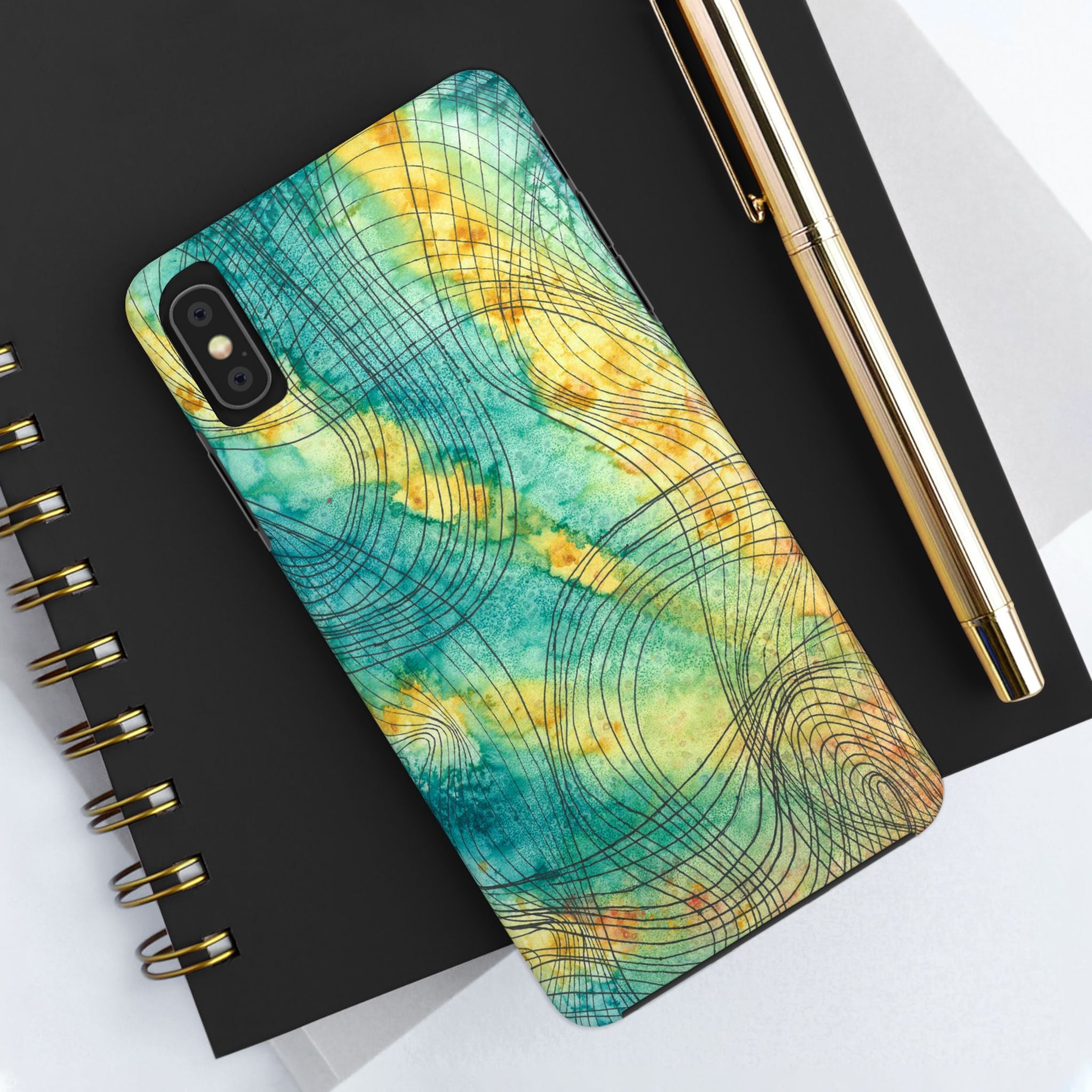 Tough Phone Case - All iPhones and Samsung Galaxys - Exciting Abstract Design #81 The Only Way Is Up